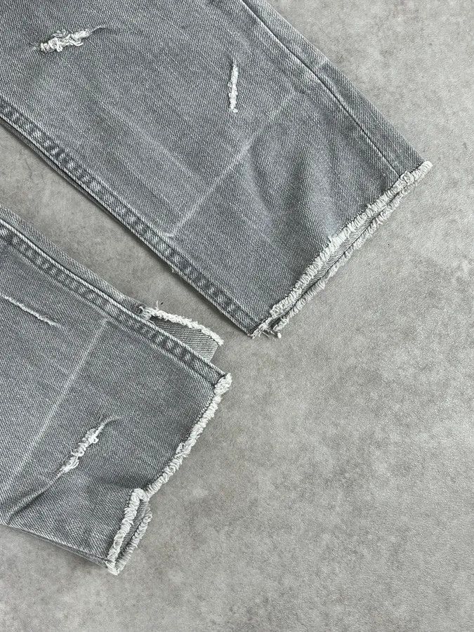 Maison Margiela SS2017 Maison Margiela Grey Slim Distressed Denim Jeans Size 25" / US 0 / IT 36 - 10 Thumbnail