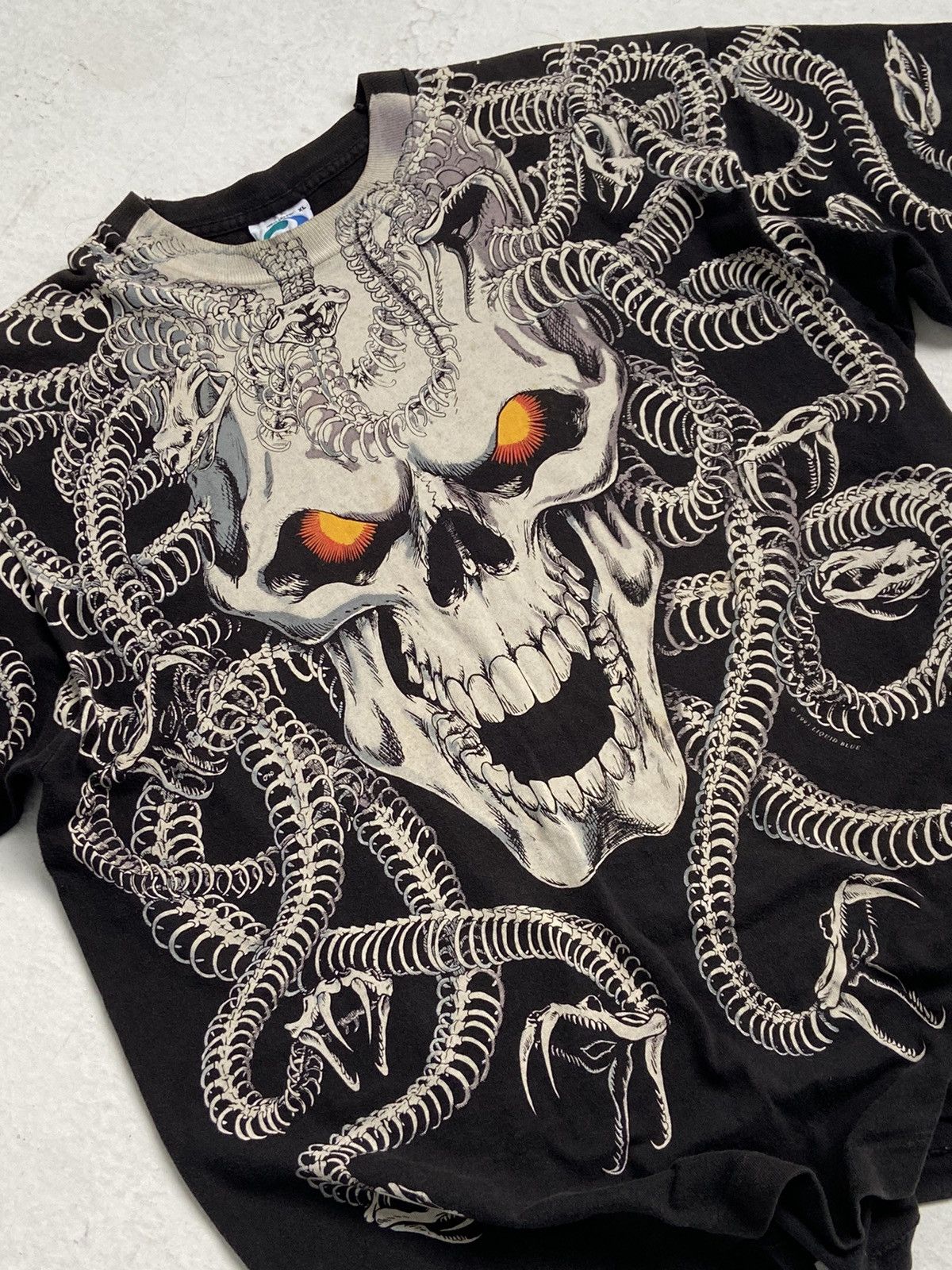 Liquid Blue × Vintage SKULL LIQUID BLUE 93’ Size US L / EU 52-54 / 3 - 1 Thumbnail