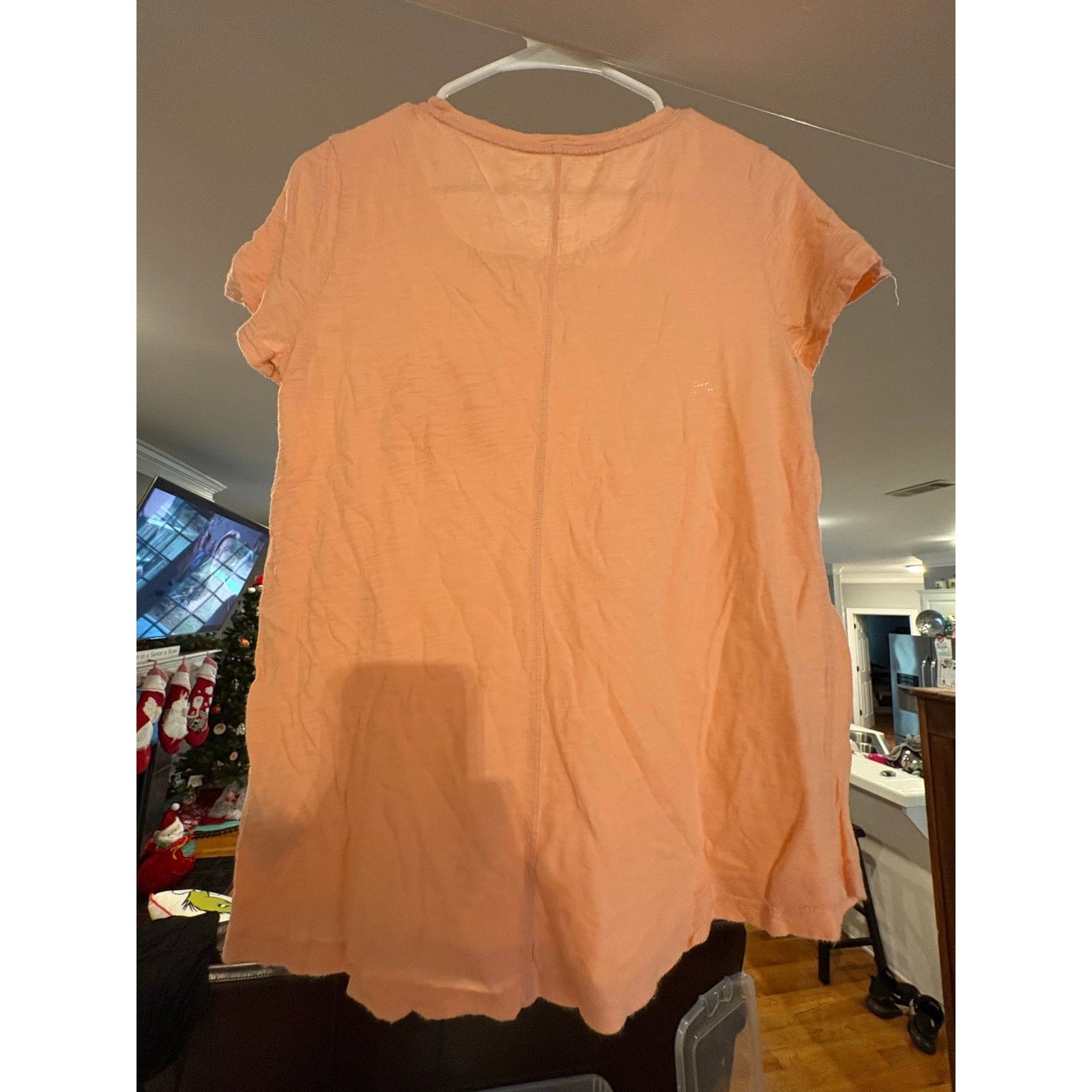 Gap GAP Women’s Peach Short Sleeve Pocket T-Shirt Casual Small Size S / US 4 / IT 40 - 2 Thumbnail