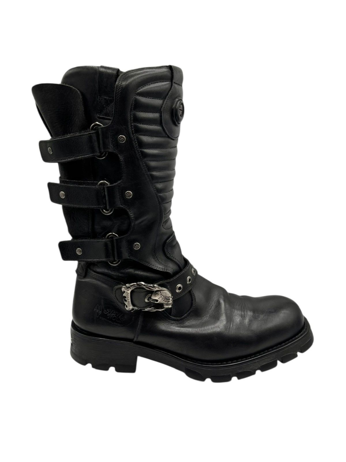 New Rock Vintage New Rock leather biker boots Size 45 Size US 12 / EU 45 - 5 Thumbnail
