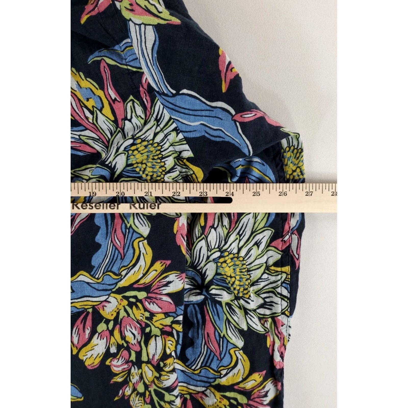 Ralph Lauren Ralph Lauren Shirt 100% Linen Long Sleeve Mens L Blue Flowers Multicolor Size US L / EU 52-54 / 3 - 5 Thumbnail