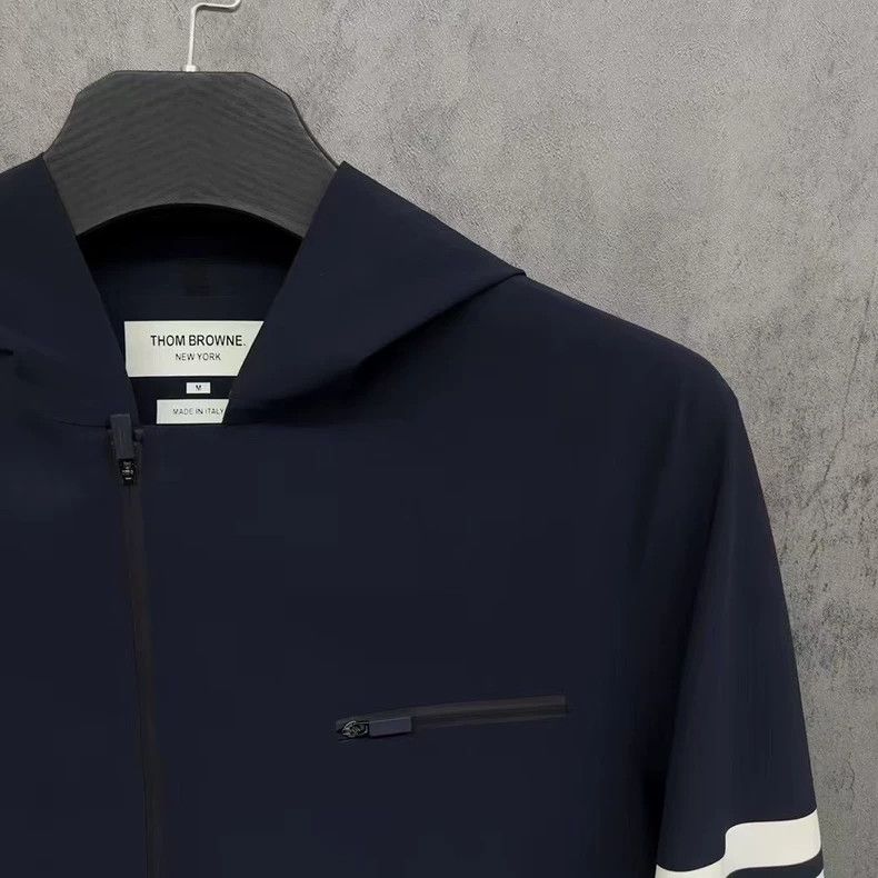 Thom Browne Thom Browne sizeM Hard shell striped jacket coat Size US S / EU 44-46 / 1 - 2 Thumbnail