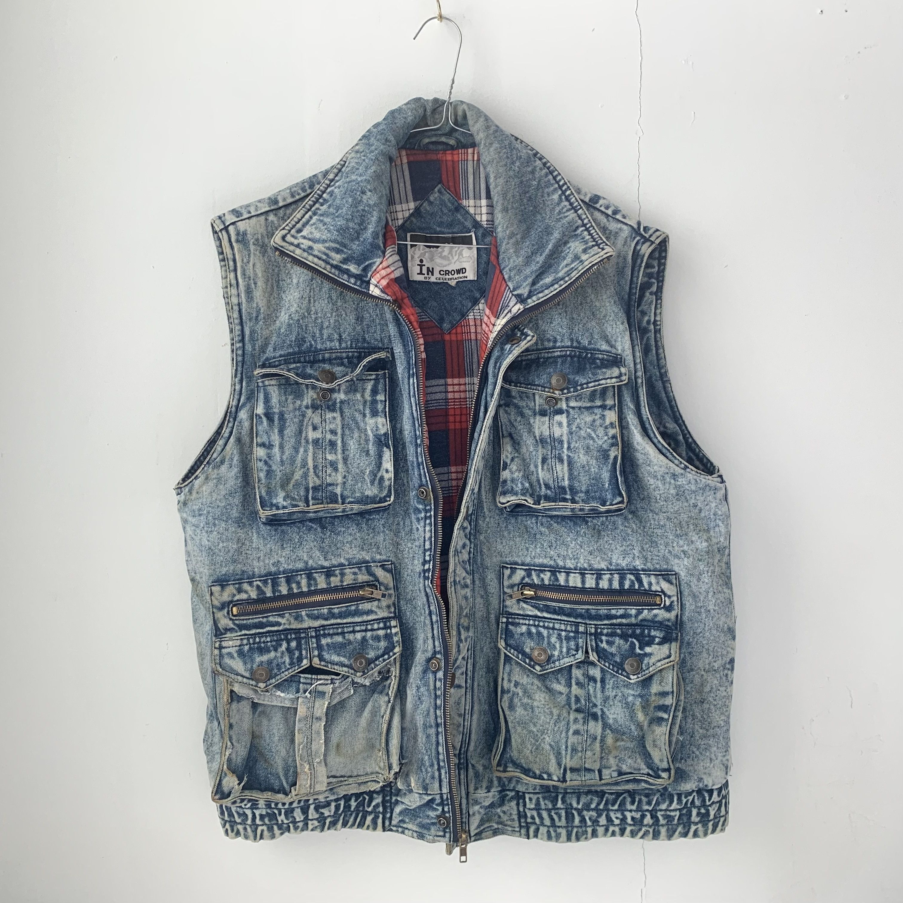 Other vintage 80s denim & flannel vest Size US L / EU 52-54 / 3 - 1 Thumbnail