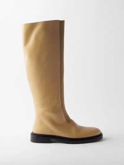 Jil Sander o1y1025 Boots in Beige Size US 7 / IT 37 - 1 Thumbnail
