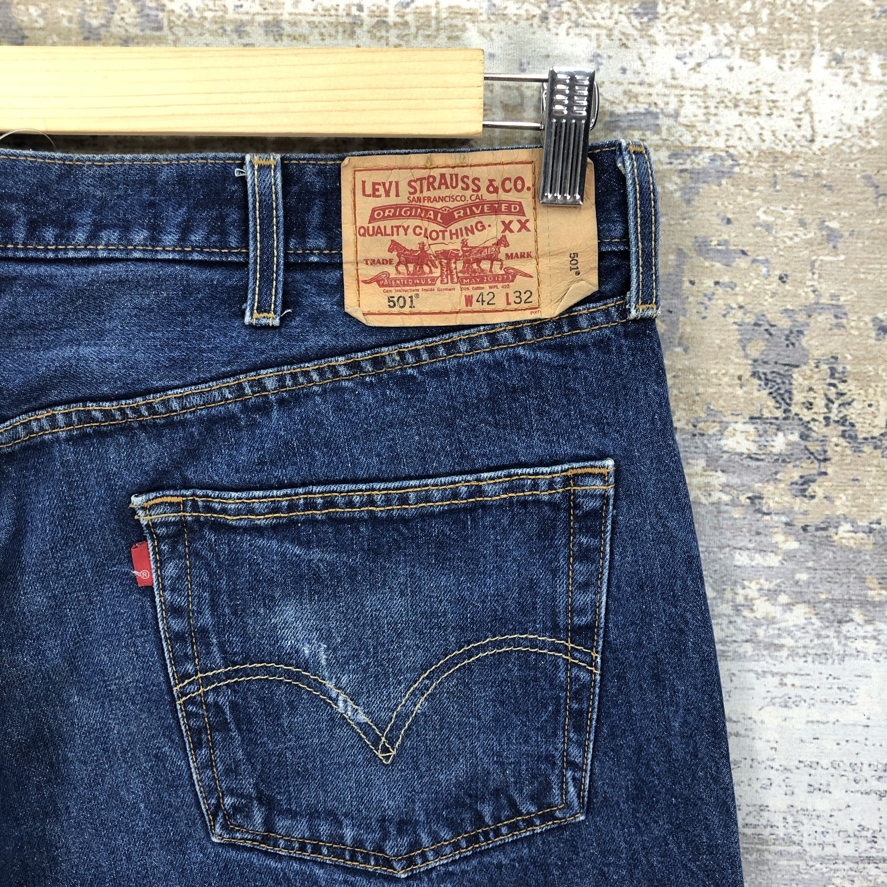 Levi's Vintage Levis 501 Jeans Dirty Levi's Indigo Faded Denim Size US 40 / EU 56 - 5 Thumbnail