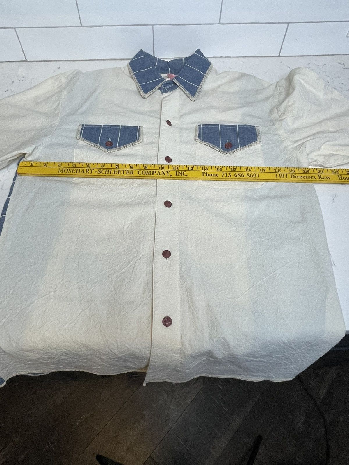 Other Vintage Feed Sacks Long Sleeve Button Down Sz M Size US M / EU 48-50 / 2 - 5 Thumbnail