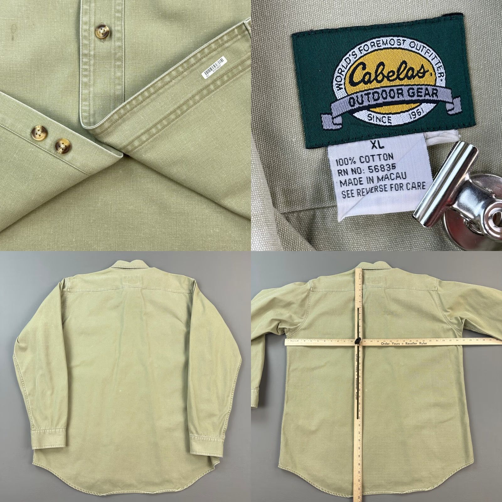Vintage VINTAGE Cabela's Shirt Mens XL Tall Heavyweight Deer Embroidered Outdoor Hunting Shirt Size US XL / EU 56 / 4 - 8 Thumbnail