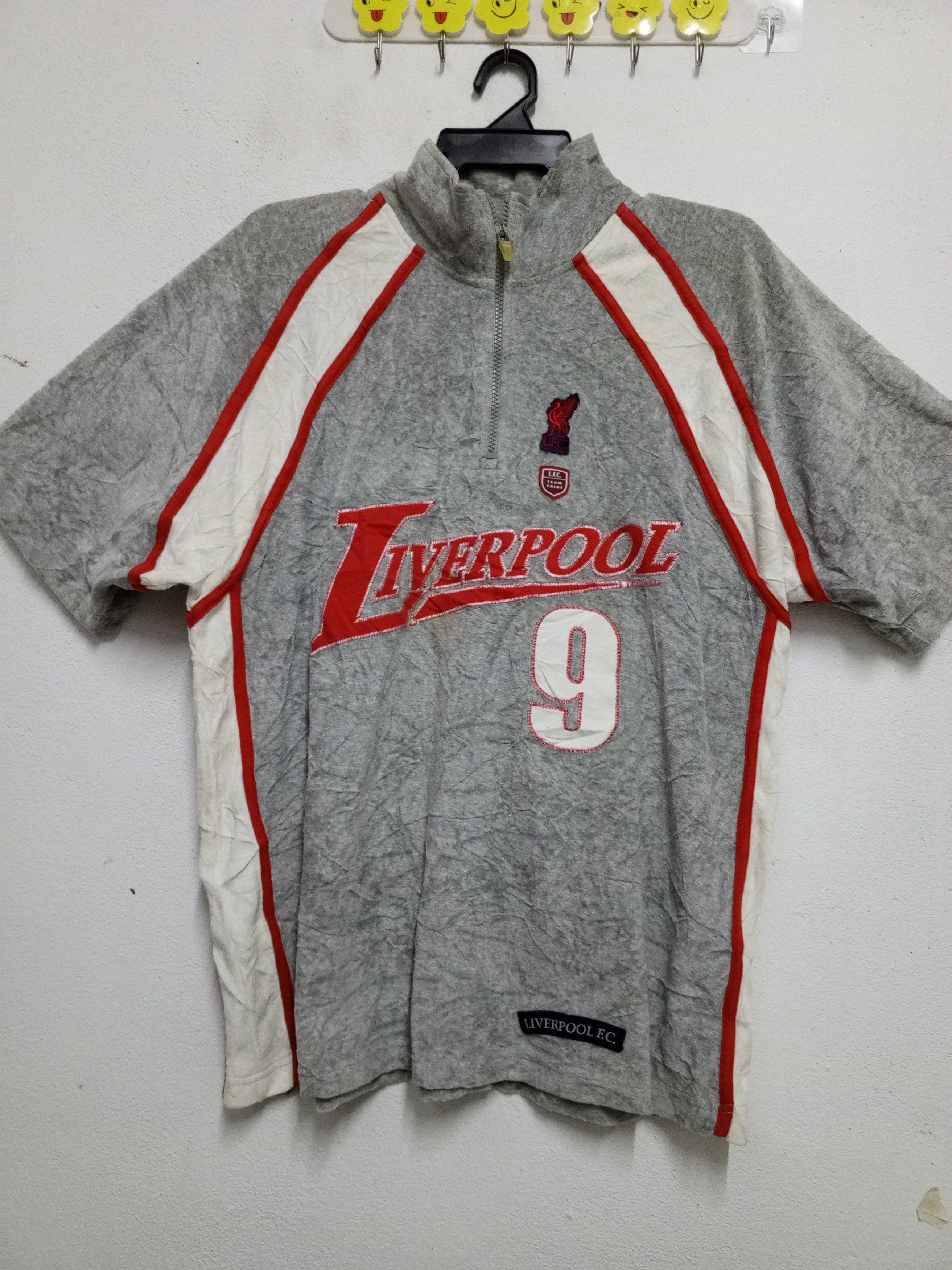 Vintage Liverpool fleece HALFZIP rare bid logo Size US L / EU 52-54 / 3 - 2 Thumbnail