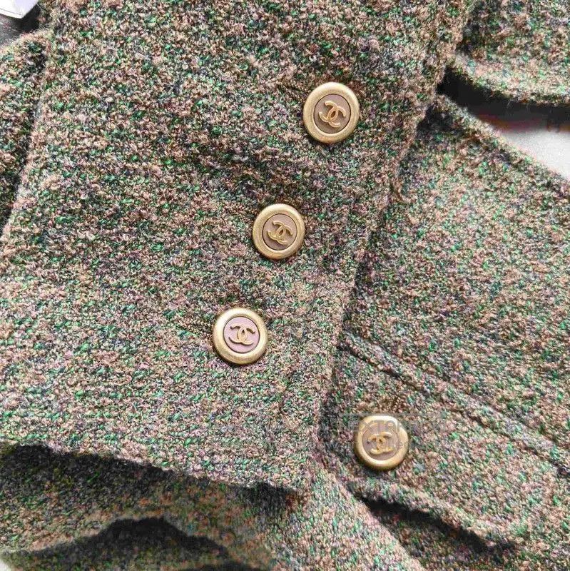Chanel Chanel Winter Long Coat in Green . Size M / US 6-8 / IT 42-44 - 5 Thumbnail