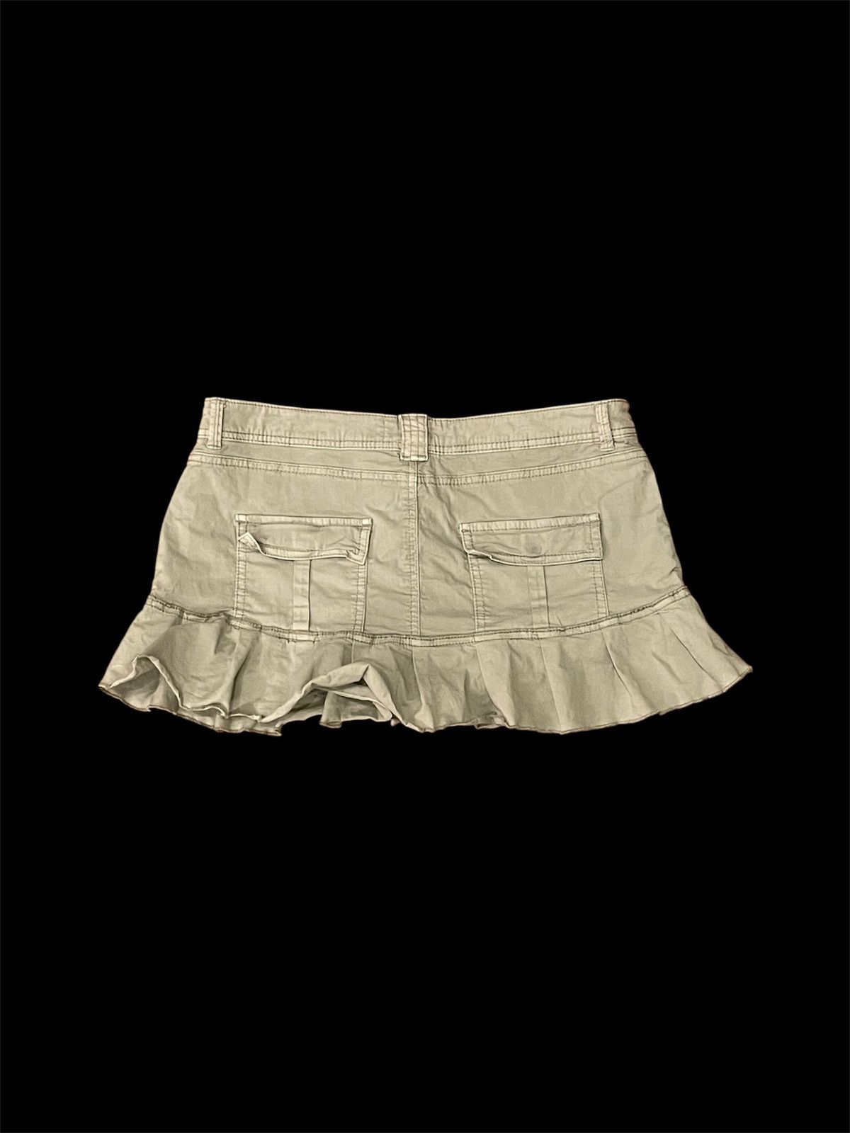 Garage Y2K Garage Light Army Green Zip Button Up Cute Mini Skirt Size 32" / US 10 / IT 46 - 2 Thumbnail