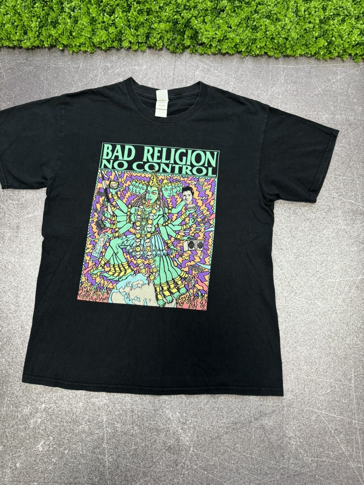 Band Tees × Vintage Bad Religion No Control T Shirt Frank Kozik Hardcore Punk Size US L / EU 52-54 / 3 - 11 Thumbnail