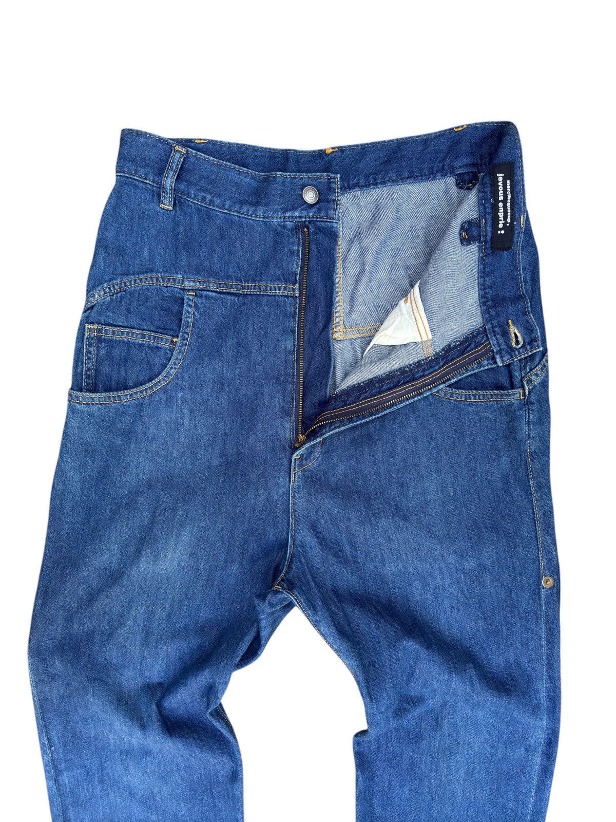 Issey Miyake × Ne-Net Mercibeaucoup jevous emprie drop crotch Denim Jeans Japan Size 32" / US 10 / IT 46 - 6 Thumbnail
