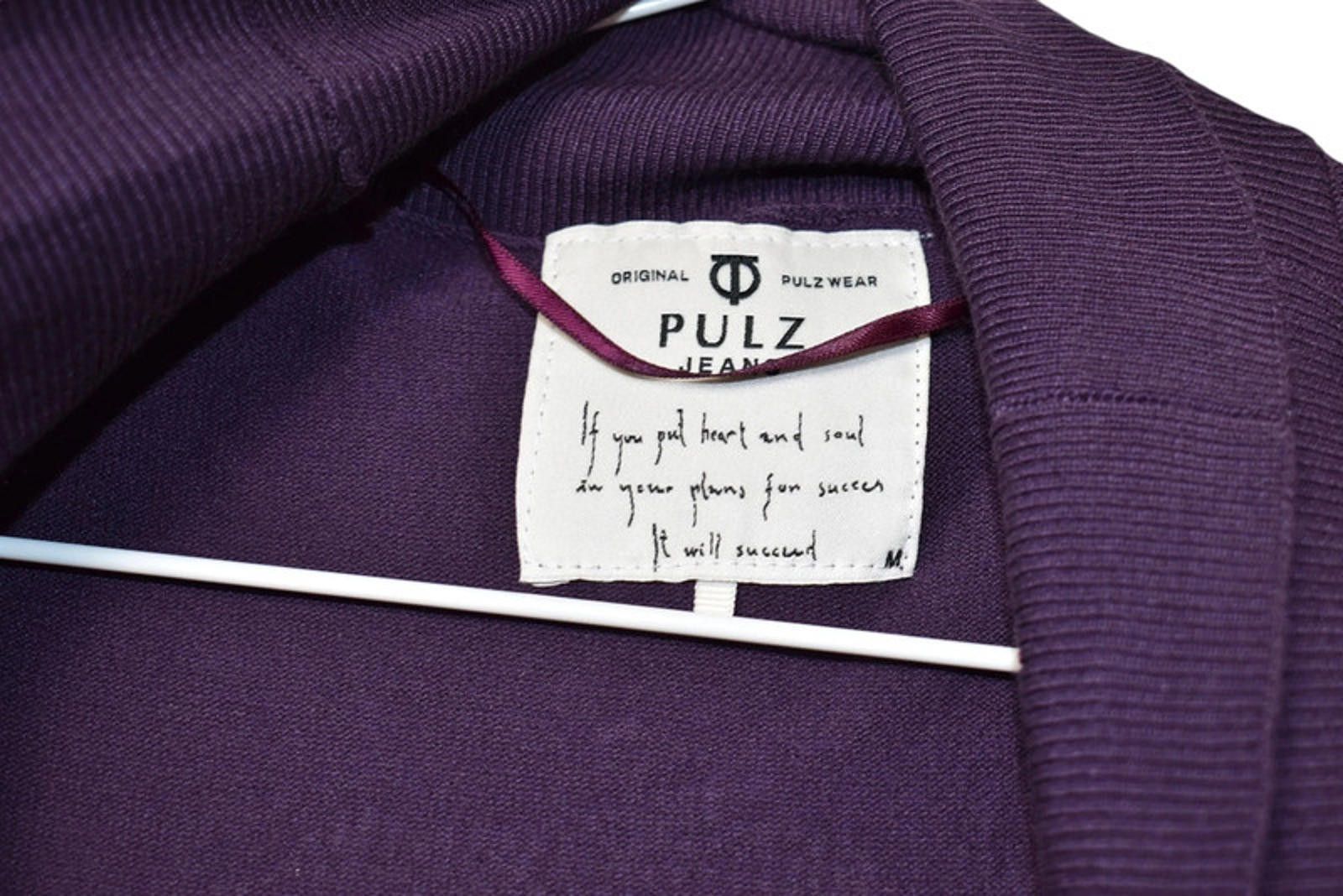 Designer Pulz Jeans Sara Cardigan 1307 Size M Purple Lion print long Size M / US 6-8 / IT 42-44 - 9 Thumbnail