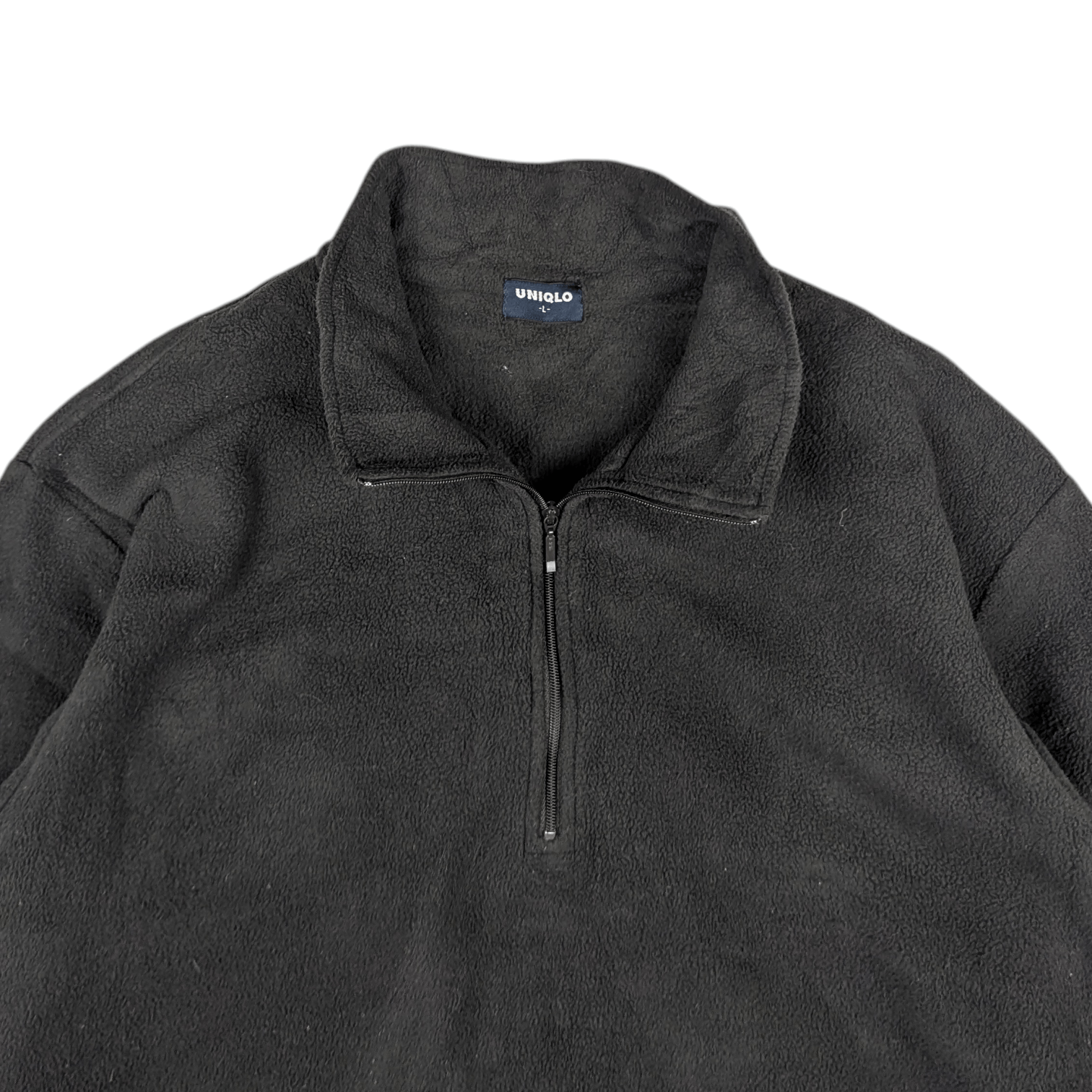Uniqlo Vintage 90's UNIQLO Dark Grey Fleece Jumper Sweatshirt Size US L / EU 52-54 / 3 - 8 Thumbnail
