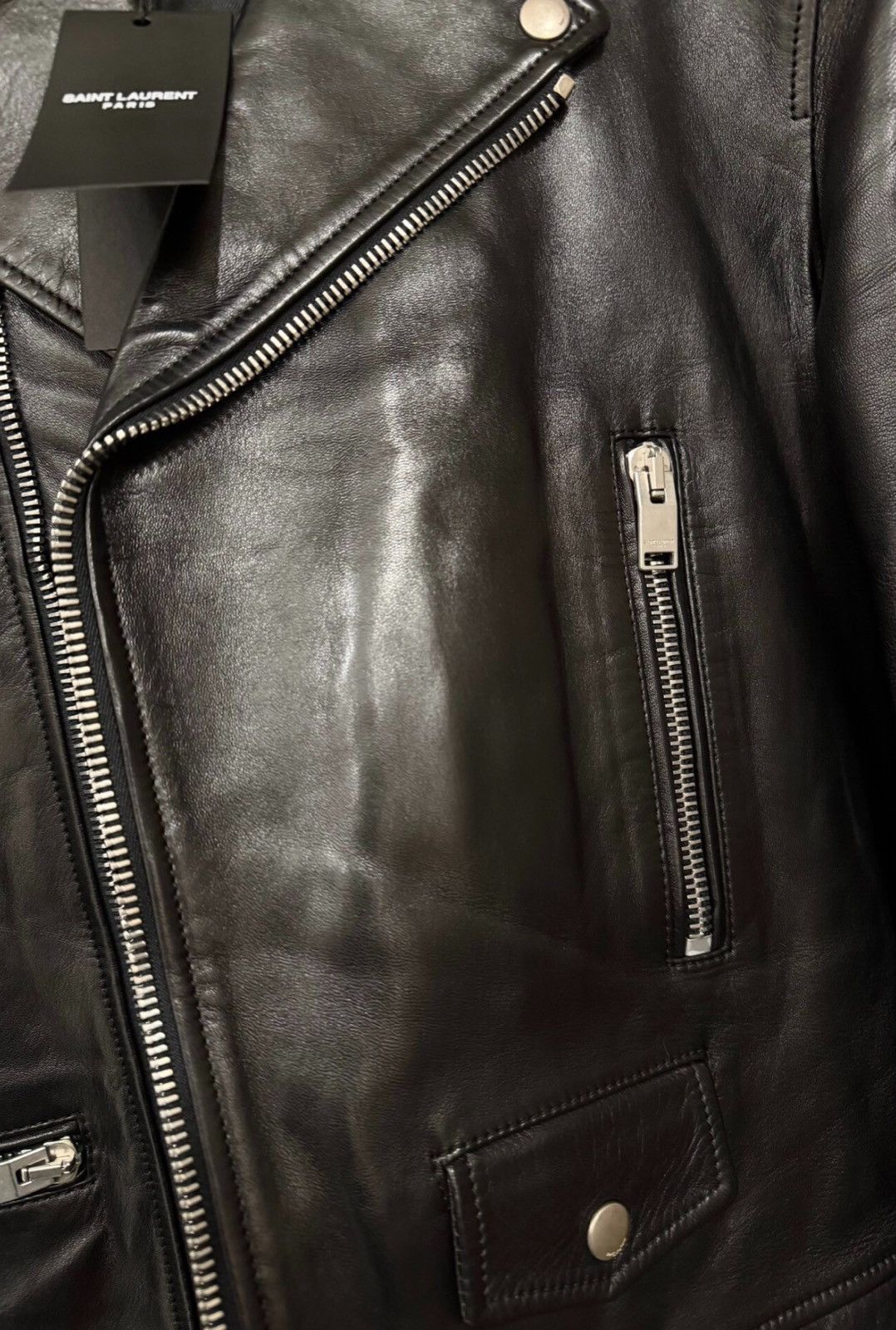 Saint Laurent Paris Saint Laurent SLP Authentic 2014FW L01 Leather Jacket Hedi Size US M / EU 48-50 / 2 - 4 Thumbnail