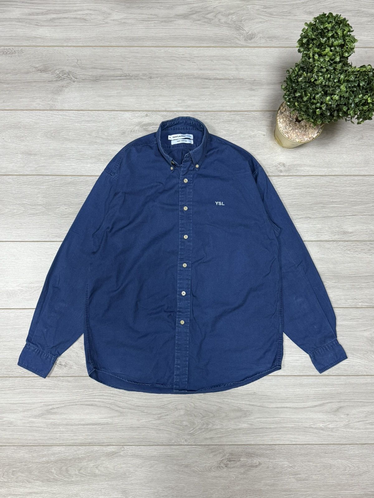 Yves Saint Laurent Saint Laurent jeans overshot vintage shirt buttons Size US M / EU 48-50 / 2 - 1 Thumbnail