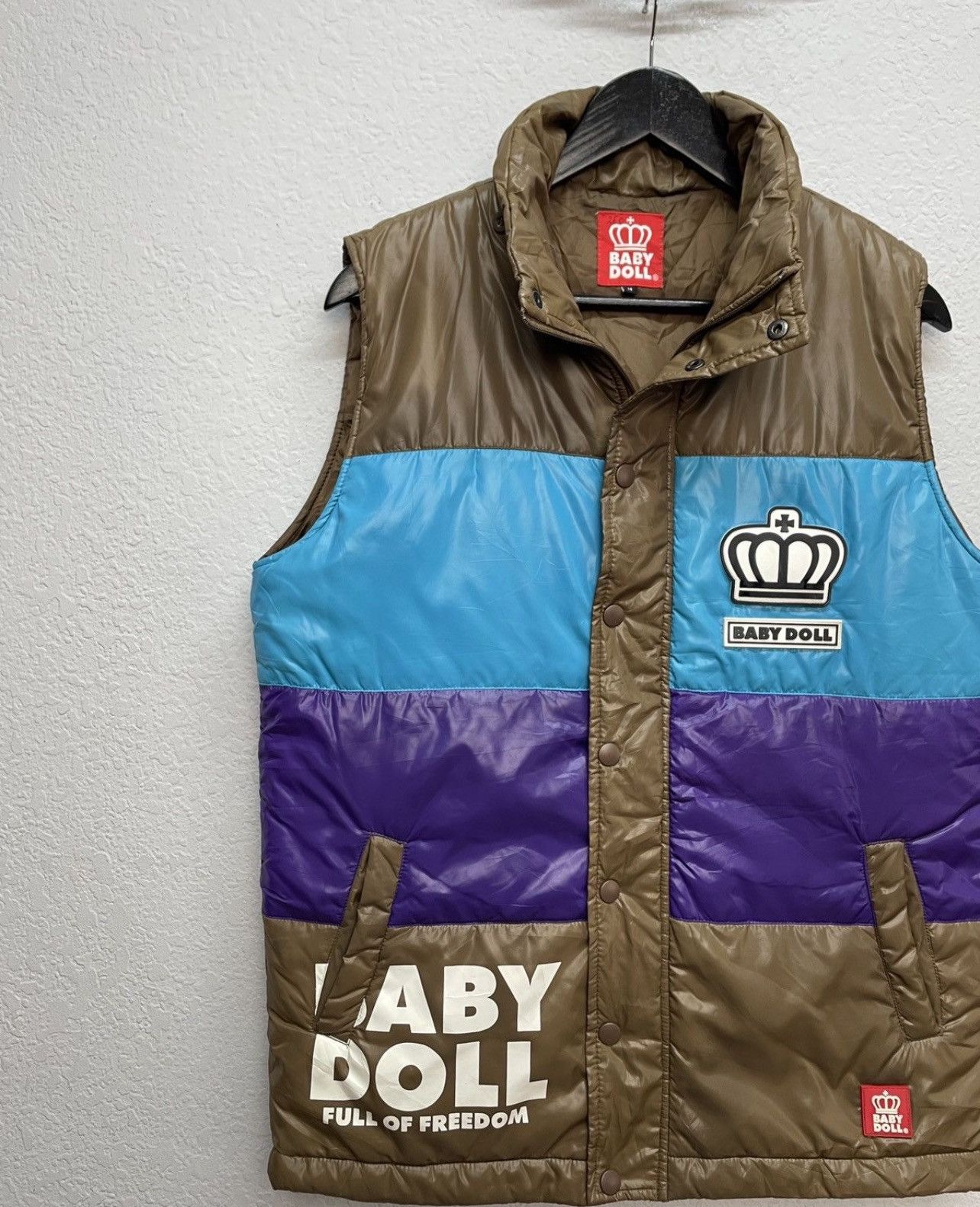 Japanese Brand Vintage 00s Baby Doll Wiwiene Westwood Vibe Nylon Vest Puffe Size US L / EU 52-54 / 3 - 2 Thumbnail