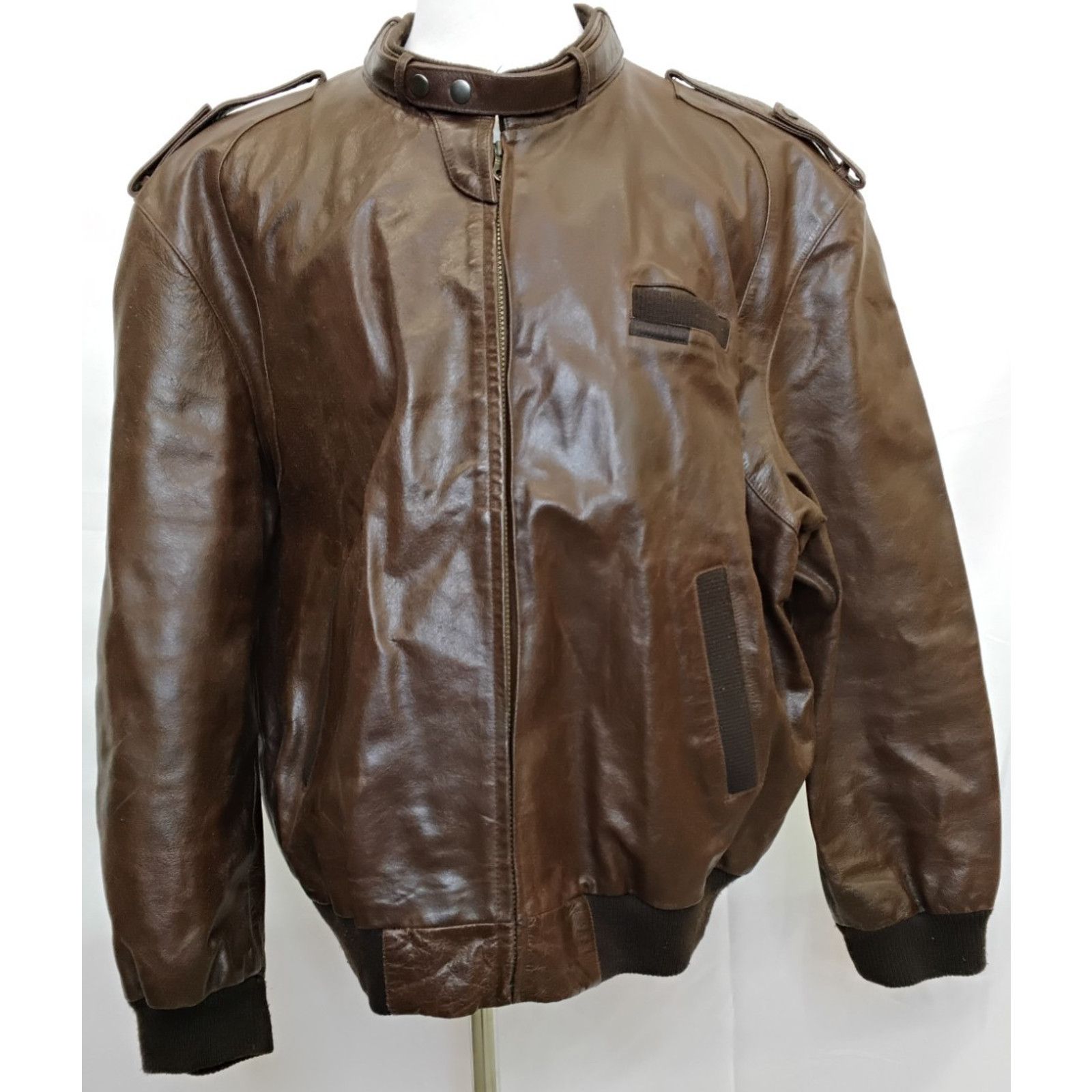 Members Only Members Only Leather Jacket Men's 2XL Brown Flight Size US XXL / EU 58 / 5 - 2 Thumbnail