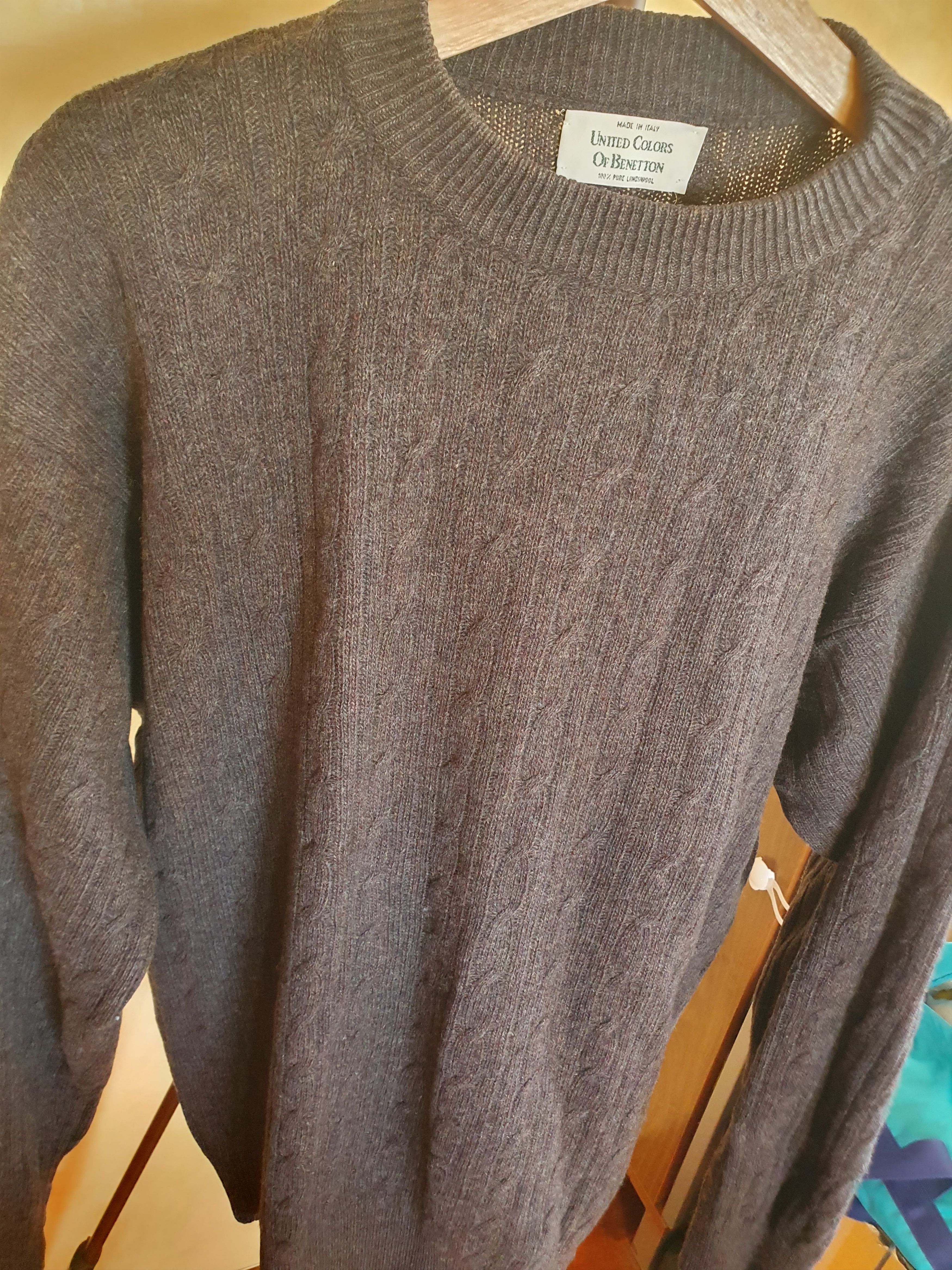 United Colors Of Benetton United Colors of Benetton 100% Lambs Wool Sweater L Size US L / EU 52-54 / 3 - 8 Thumbnail