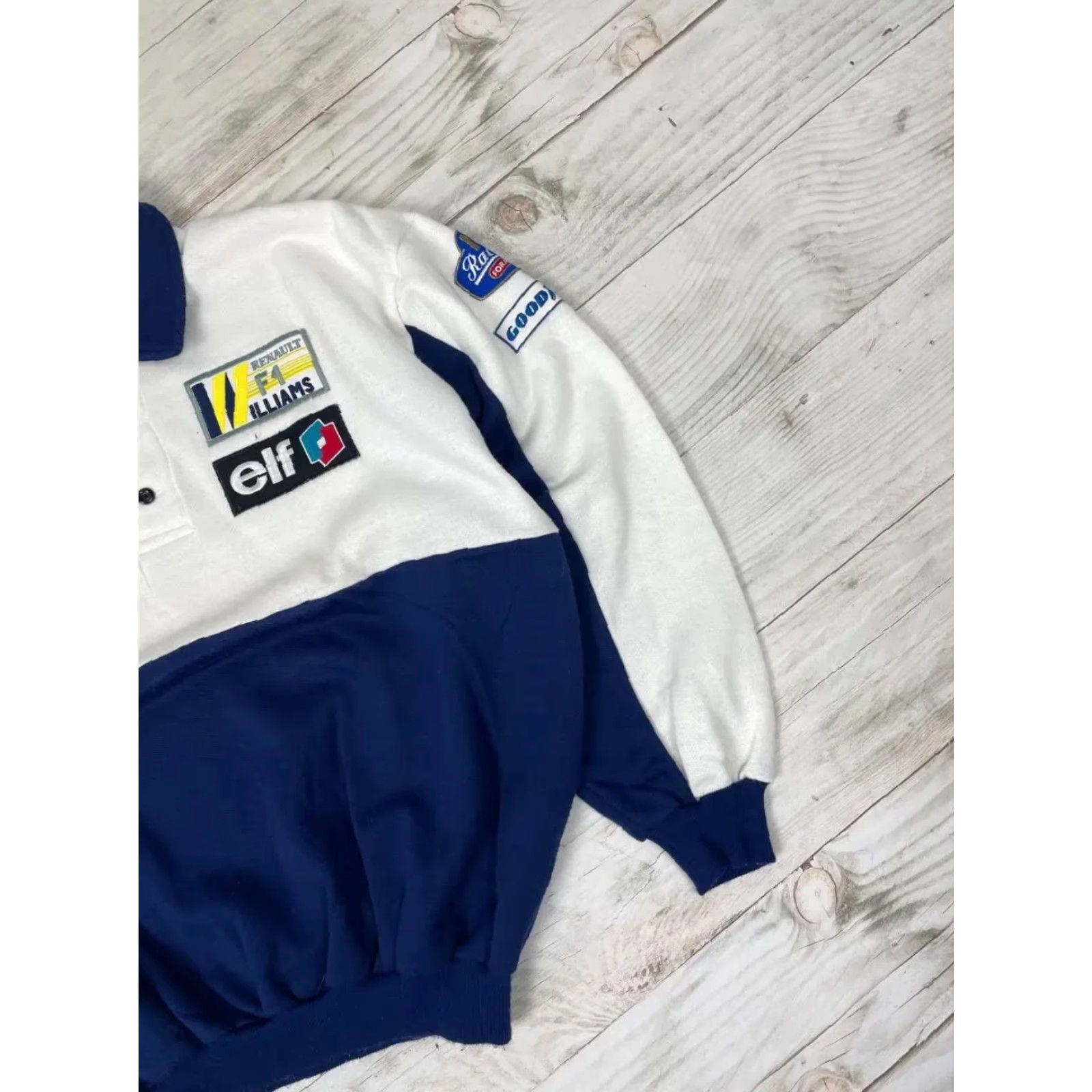 Vintage VINTAGE Renault F1 Williams Polo Long Sleeve Sweatshirt 90s Men 2XL Blue Size US XXL / EU 58 / 5 - 6 Thumbnail