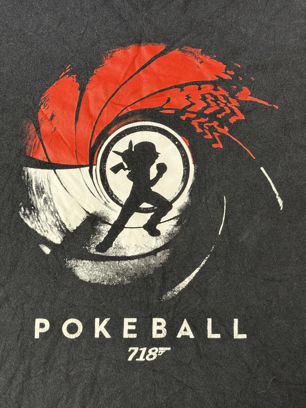 Teefury Pokemon T-shirt Pokeball 718 James Bond Tee - L Size US L / EU 52-54 / 3 - 3 Thumbnail