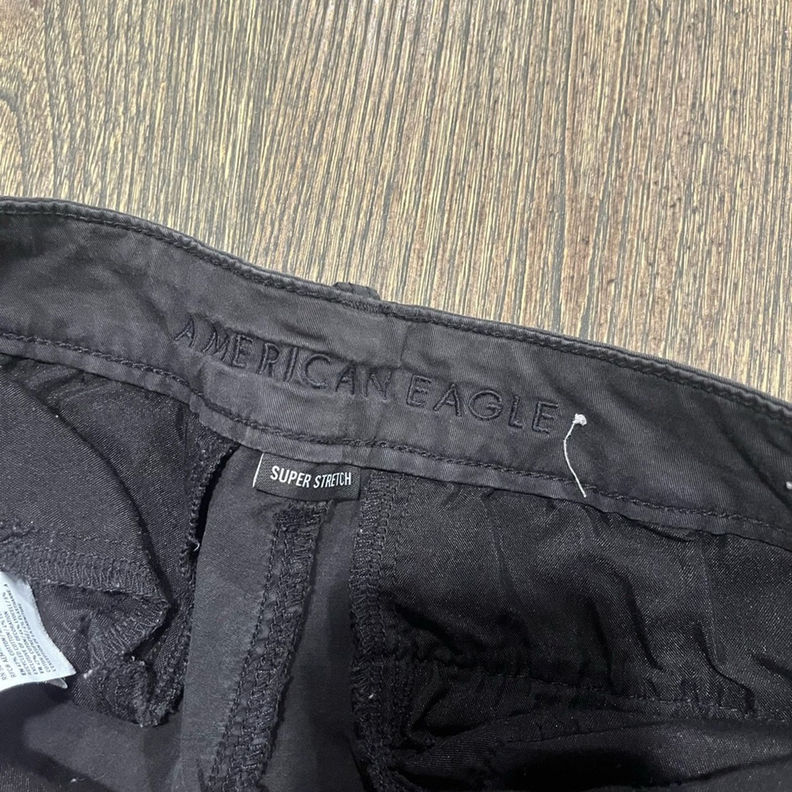American Eagle Outfitters American Eagle Womens Chino Shorts Cotton Blend Black Size 4 Size 27" / US 4 / IT 40 - 3 Thumbnail
