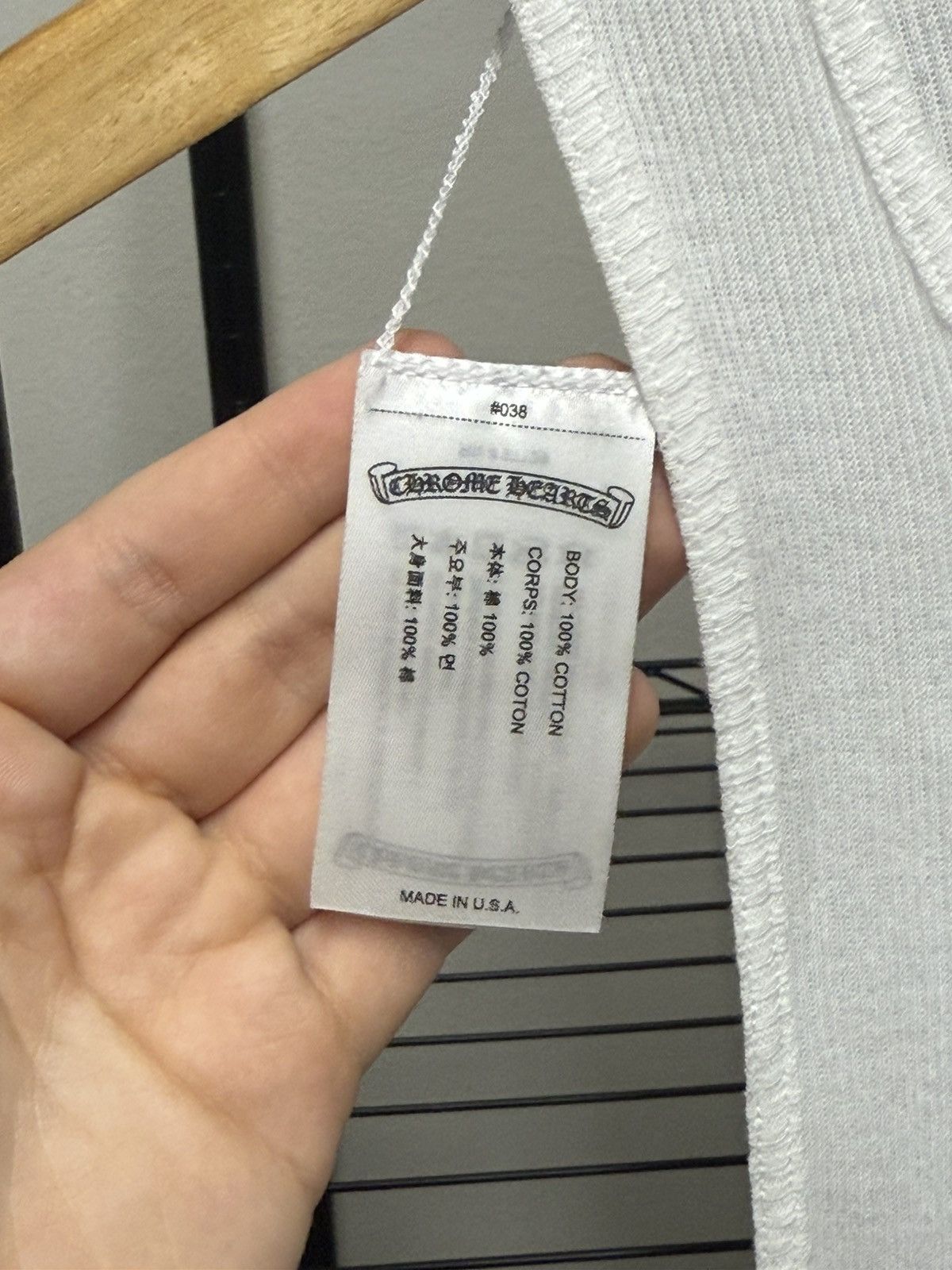 Chrome Hearts Chrome Hearts T-bar logo ribbed tank Size US M / EU 48-50 / 2 - 6 Thumbnail