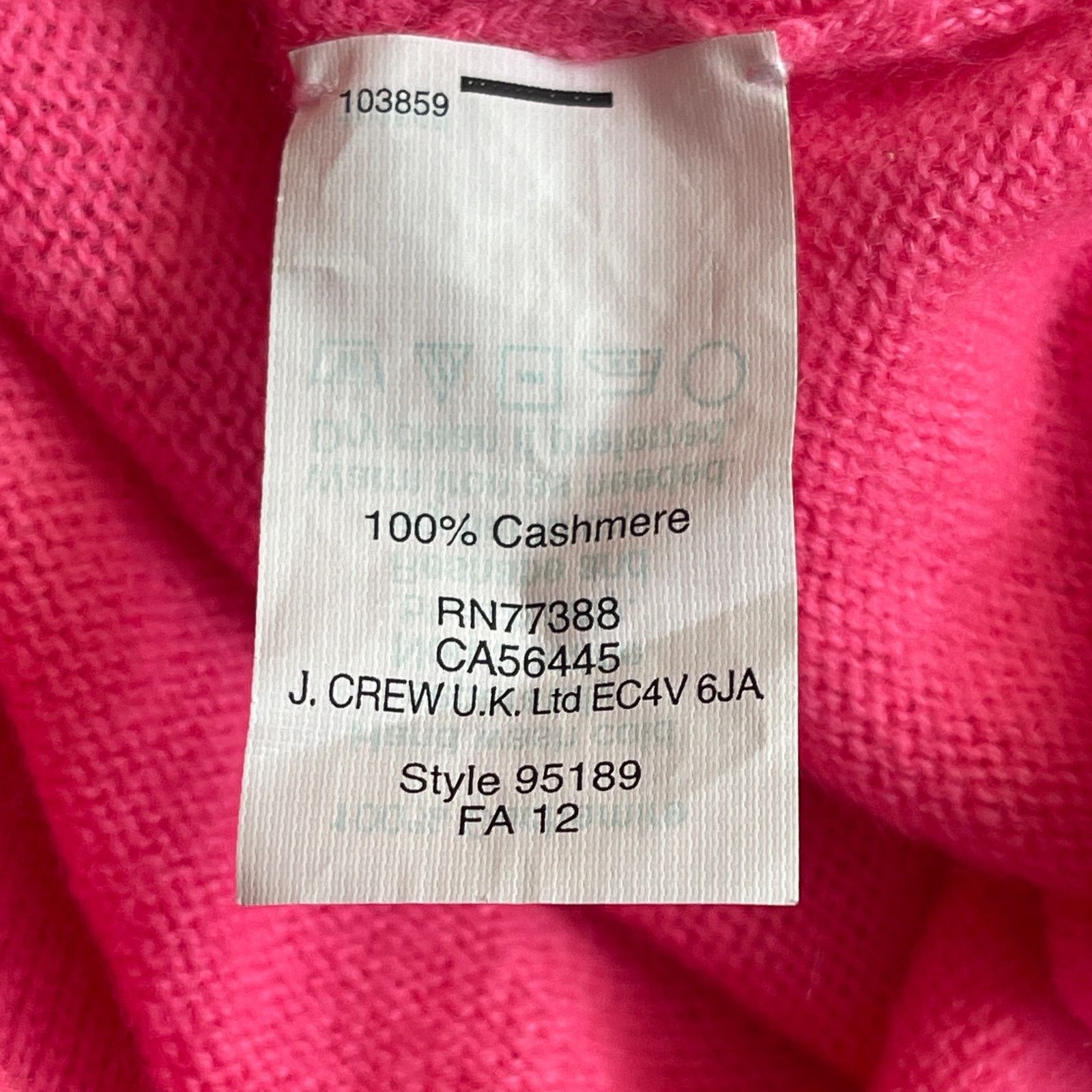 J.Crew J. Crew Hot Pink 100% Italian Cashmere Sweater Size Medium Size M / US 6-8 / IT 42-44 - 4 Thumbnail