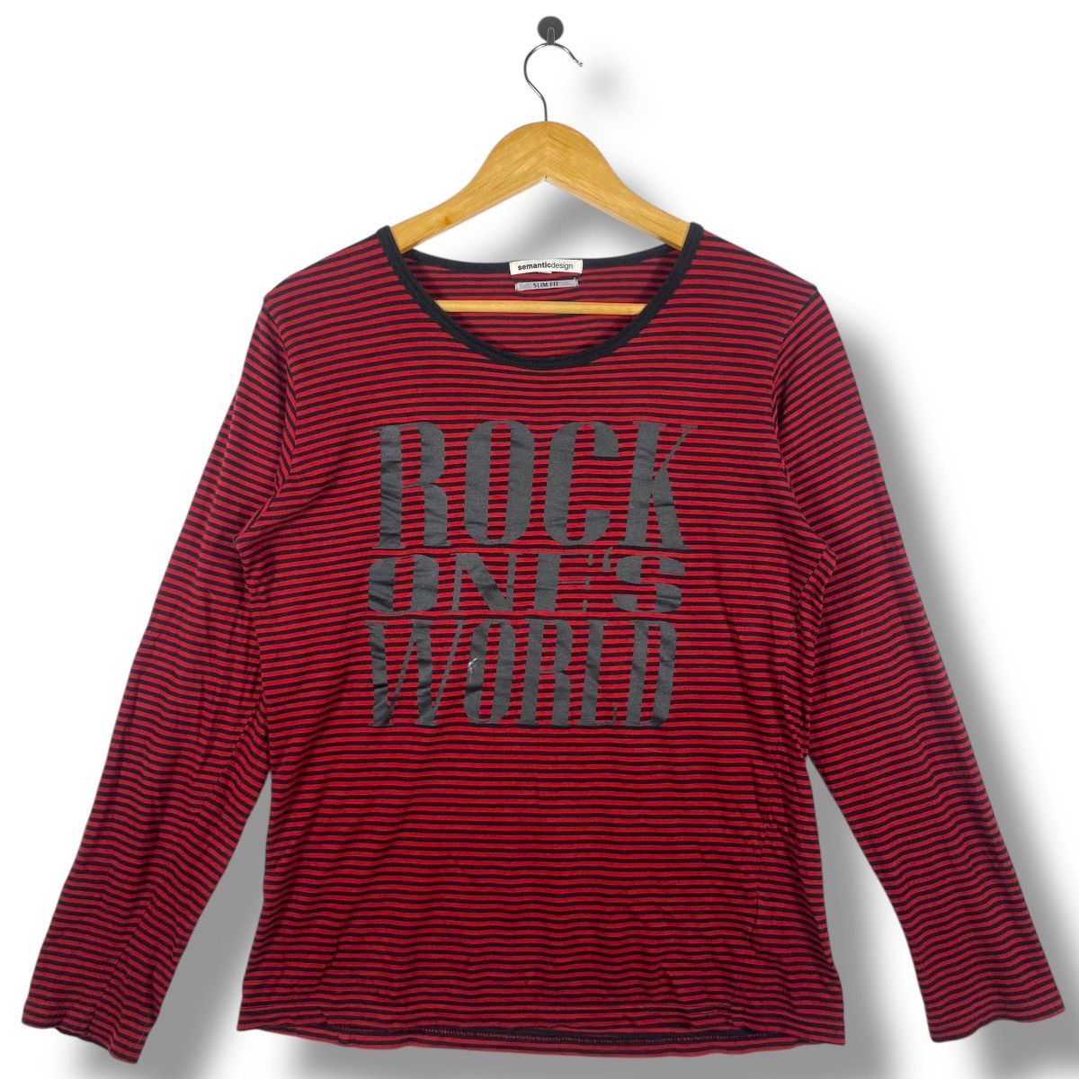 semanticdesign Japanese Brand SEMANTIC DESIGN Rock One's World Tee Shirt Size ONE SIZE - 1 Thumbnail