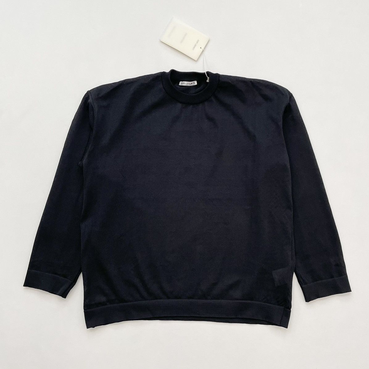 Our Legacy Black Tech Mesh ‘Sonar RoundNeck’ Sweater Size US M / EU 48-50 / 2 - 16 Thumbnail