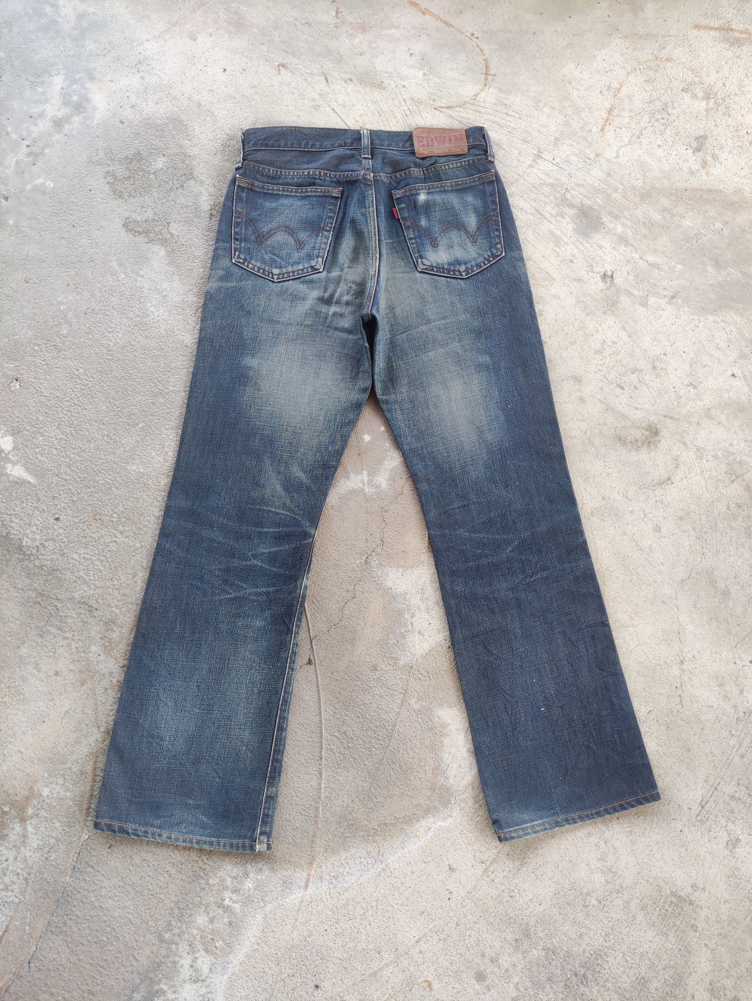 Edwin Vintage Edwin 503 Japan Flare Distressed Faded Jean Size US 30 / EU 46 - 9 Thumbnail