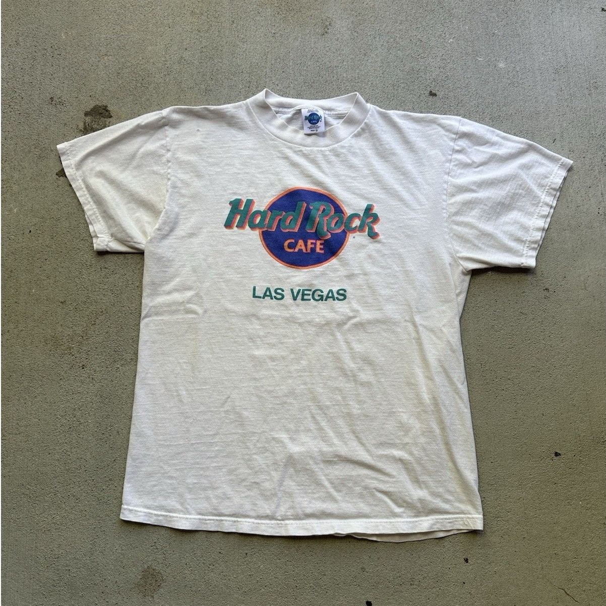 Hard Rock Cafe × Vintage Vintage 90s Las Vegas Nevada Hard Rock T Shirt Cotton Large Size US L / EU 52-54 / 3 - 1 Thumbnail