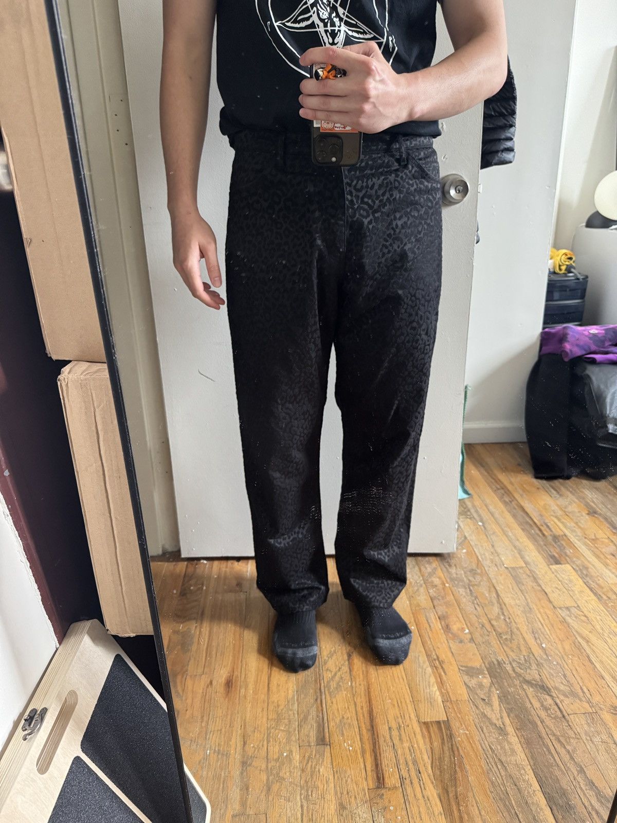 Comme des Garcons Black CDG BLACK Leopard pants Size US 36 / EU 52 - 5 Thumbnail