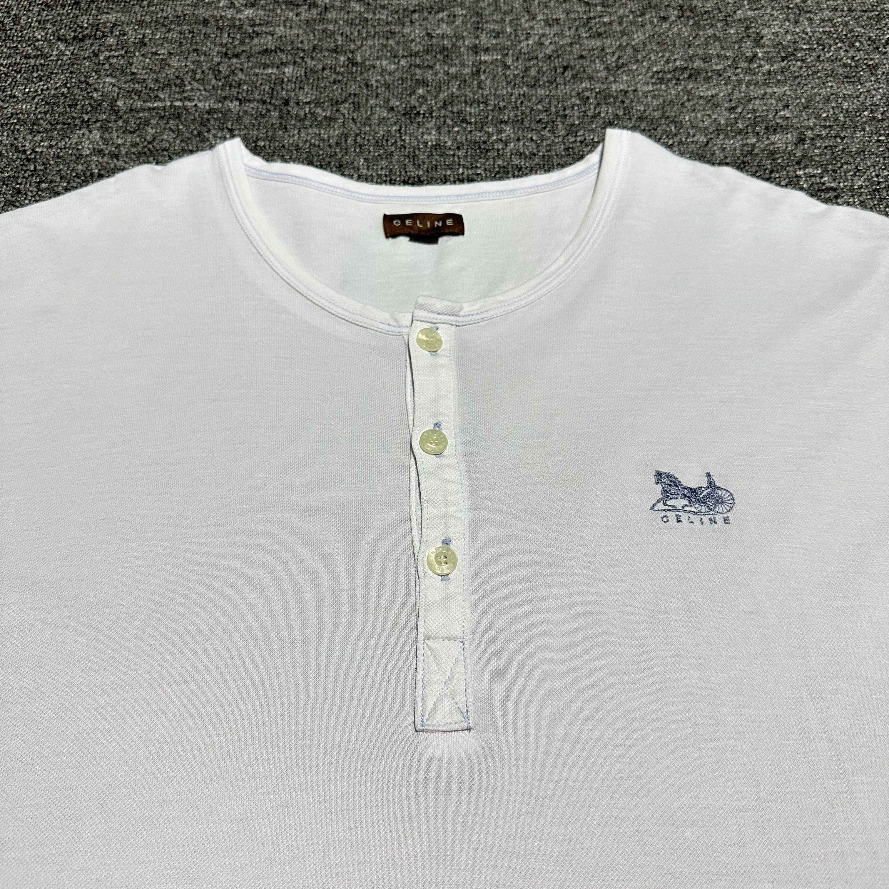 Celine Vintage Celine Half Button Size US XL / EU 56 / 4 - 2 Thumbnail