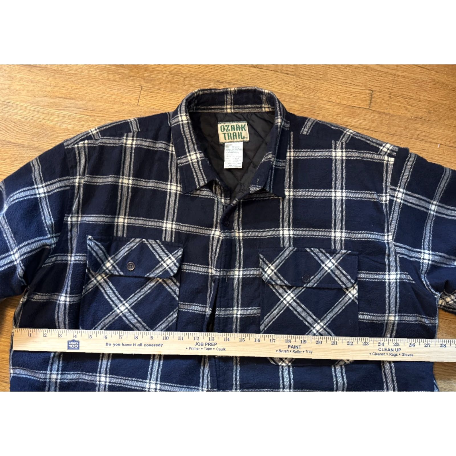 VINTAGE Ozark Trail Plaid Flannel Shirt Jacket Men 3XL Multicolor Lined Button-Up Quilted Casual Fall Winter 90s Bohemian Grunge Mens