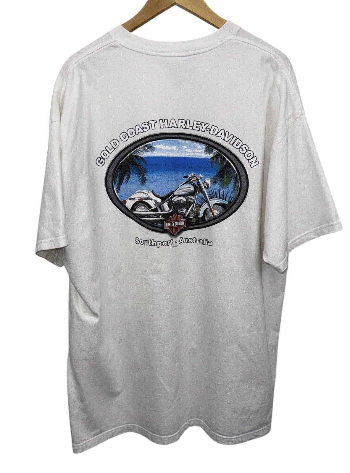 Harley Davidson Vintage Harley Davidson Australia Wild Free Biker Shirt 2XL Size US XXL / EU 58 / 5 - 2 Thumbnail