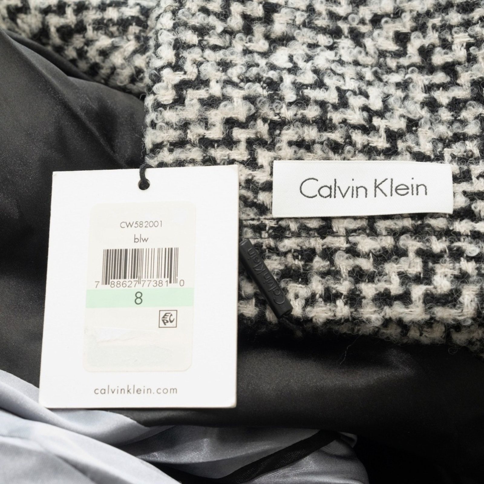 Calvin Klein Calvin Klein. Tweed Peacoat Coat Womens. Size M / US 6-8 / IT 42-44 - 3 Thumbnail