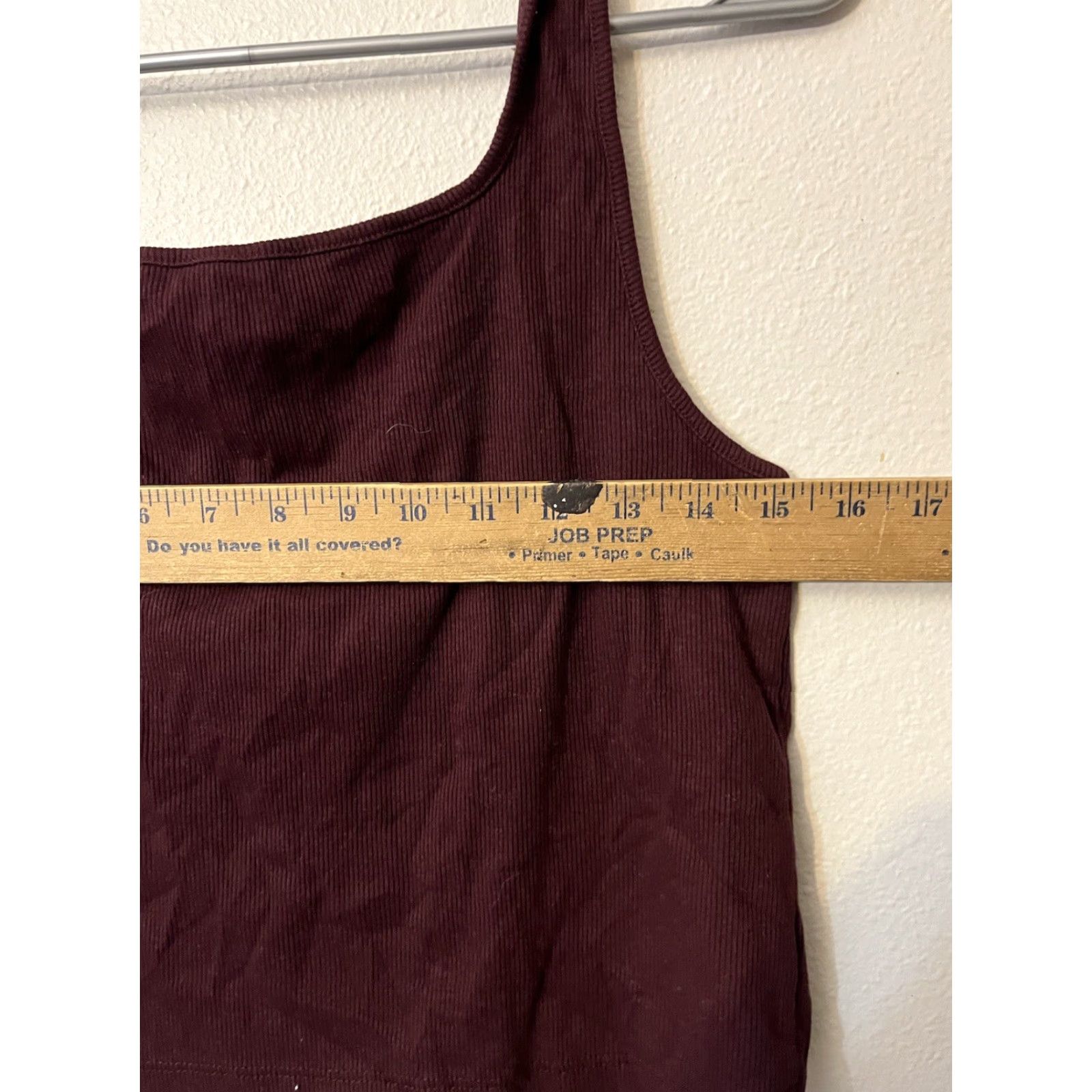 Old Navy Old Navy V-Neck Tank Top Women XL Maroon Cotton Slim Size XL / US 12-14 / IT 48-50 - 5 Thumbnail