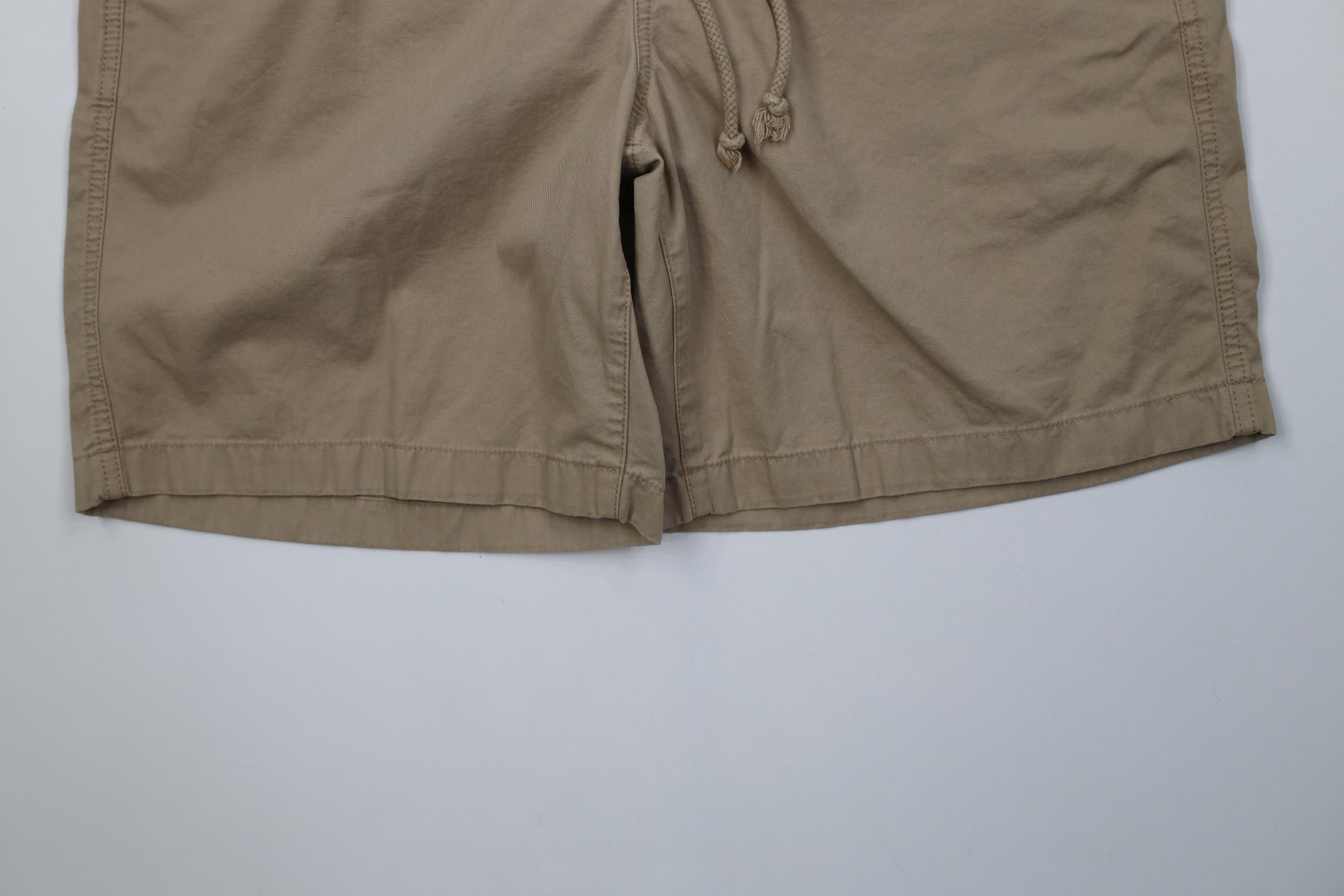 L.L. Bean Vintage 90s Y2K LL Bean Above Knee Shorts Beige Tan Cotton Size US 34 / EU 50 - 4 Thumbnail