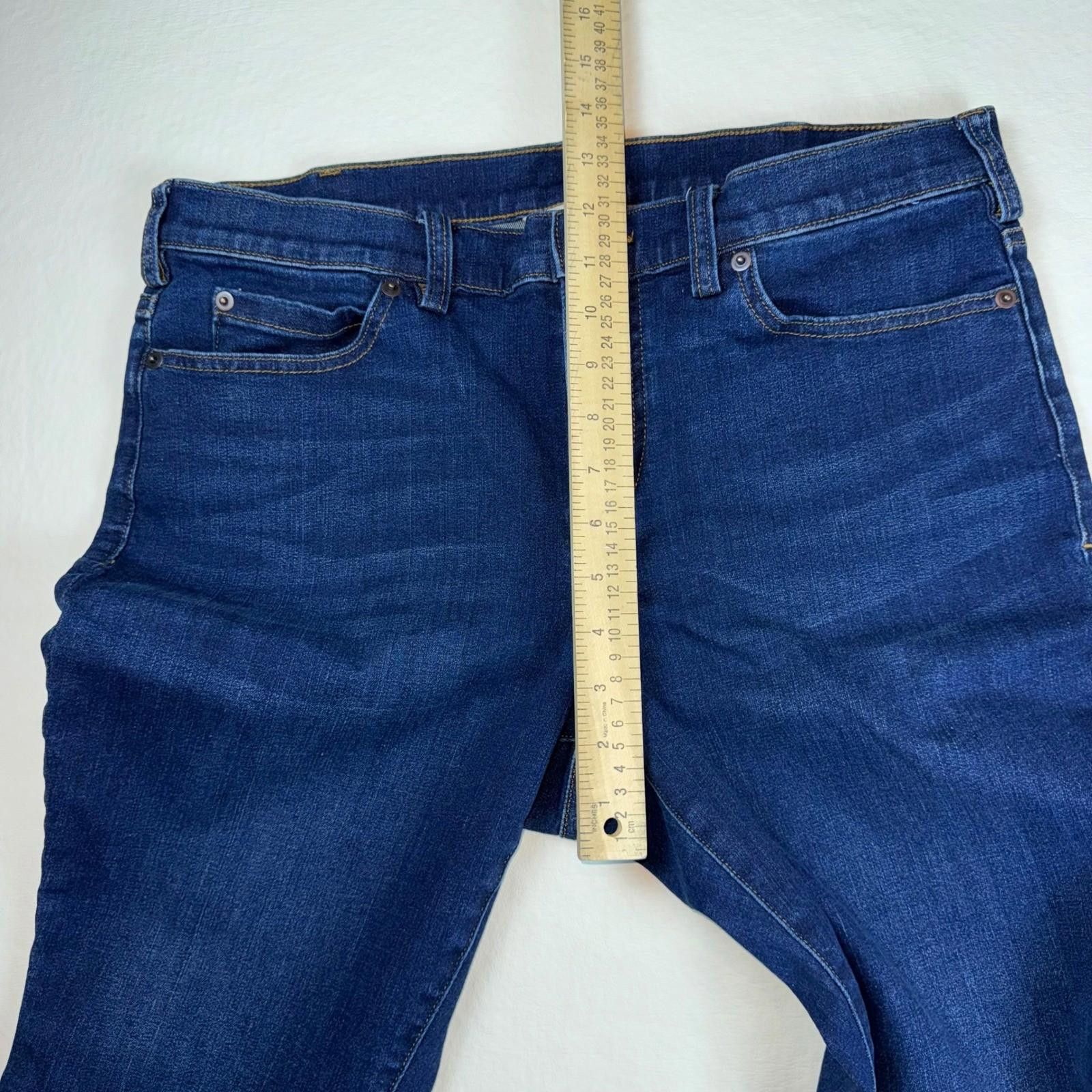 Duluth Trading Company Duluth Trading Co Womens Skinny Jeans Dark Wash 12 Long Size 34" / US 12 / IT 48 - 8 Thumbnail