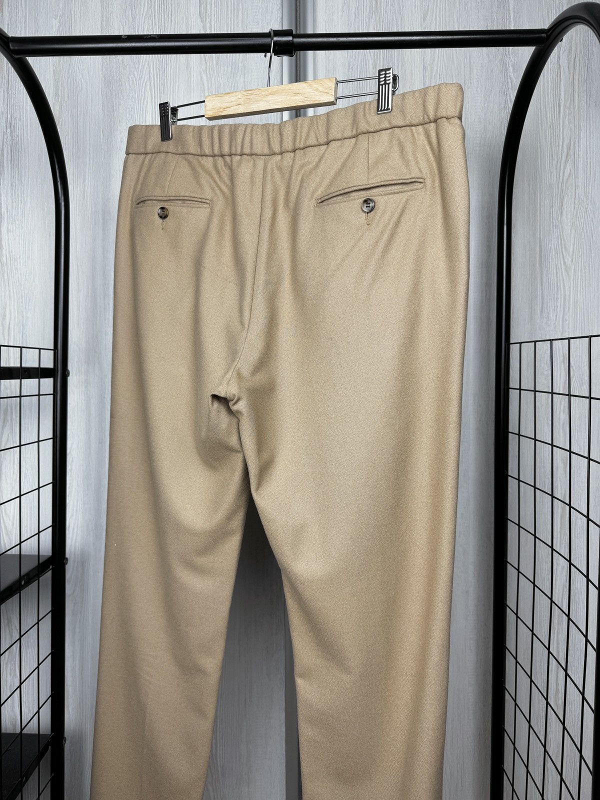 Suitsupply Suitsupply Ames Pleat Pure Wool Flannel Drawstring Pants 52 Size US 36 / EU 52 - 7 Thumbnail