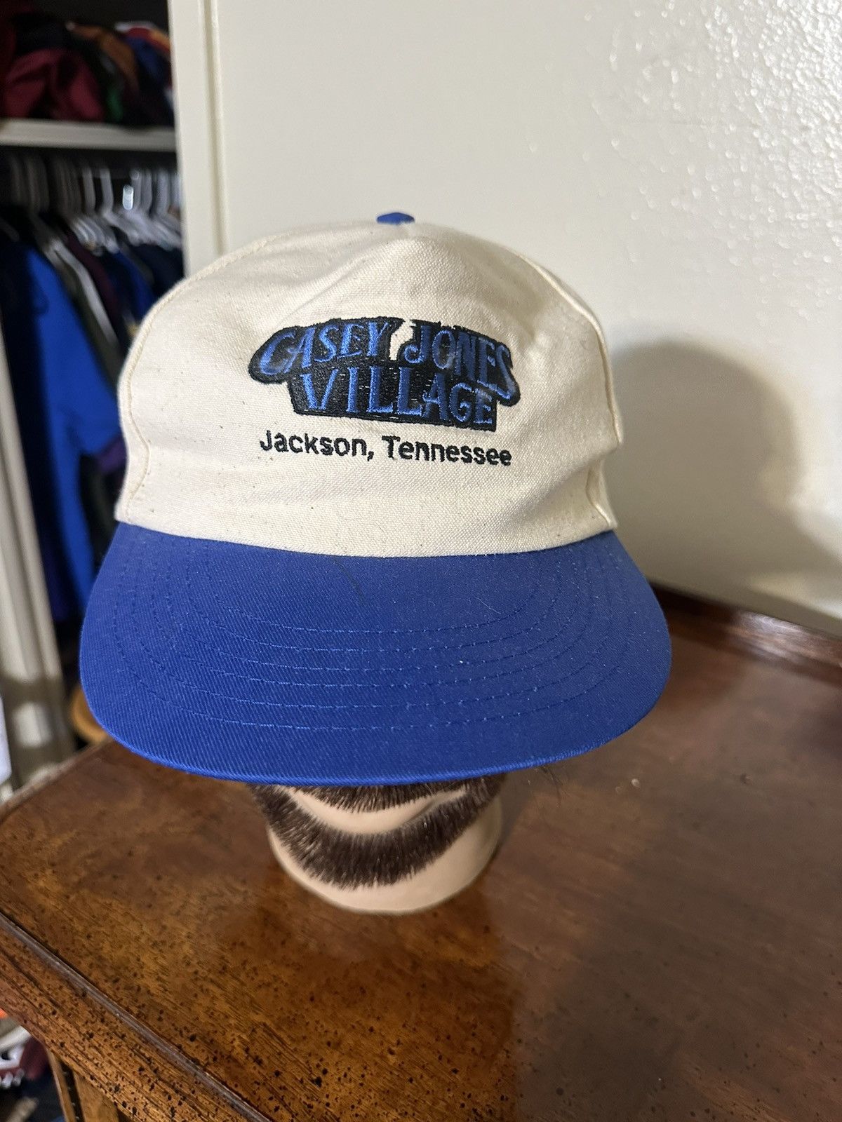 Nike × Vintage Vintage Casey Jones Village “blue & white” hat 00s Size ONE SIZE - 2 Thumbnail