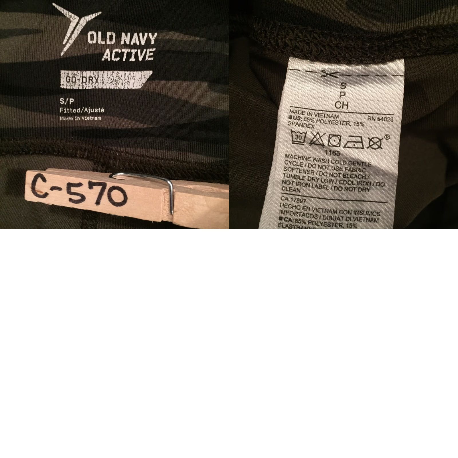 Old Navy Old Navy Leggings Womens Small Knee Length Green Camo Jegging Activewear Colorful 20in Inseam 24in Waist Size 28" / US 6 / IT 42 - 8 Thumbnail