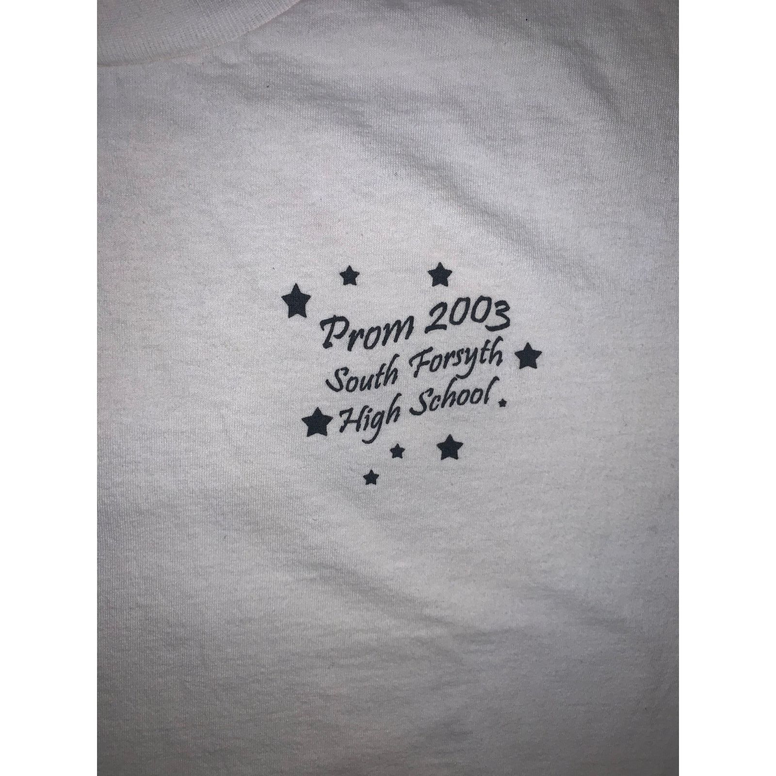Other × Vintage Vintage 2003 Prom T Shirt Hollywood Theme White XL School Size US XL / EU 56 / 4 - 3 Thumbnail