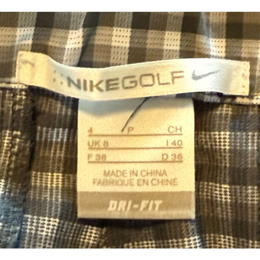 Nike Nike Shorts Women 4 Blue Bermuda Plaid Golf Activewear Size 27" / US 4 / IT 40 - 6 Thumbnail