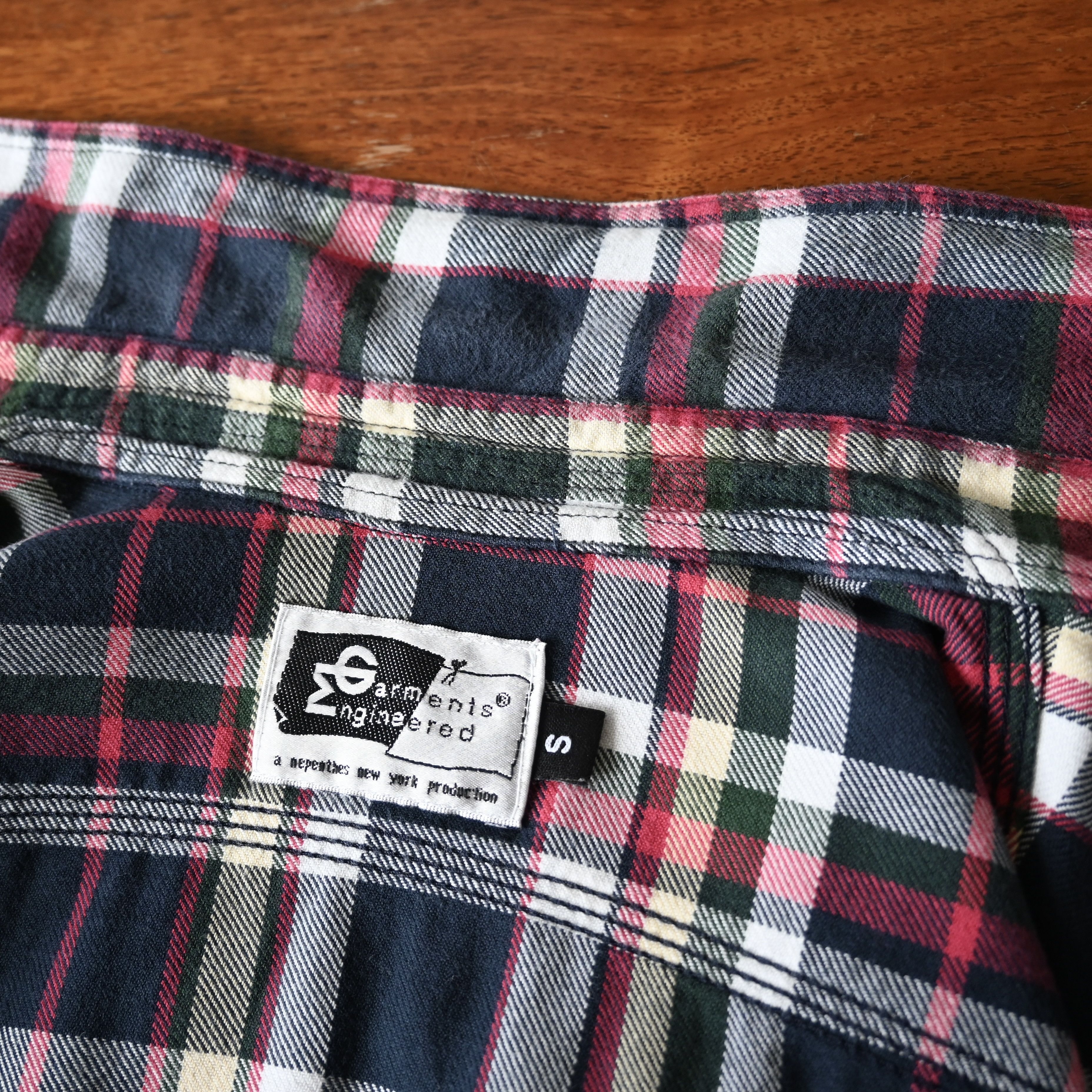 Engineered Garments VTG 2000s Engineered Garments flannel cotton work shirt Size US S / EU 44-46 / 1 - 12 Thumbnail