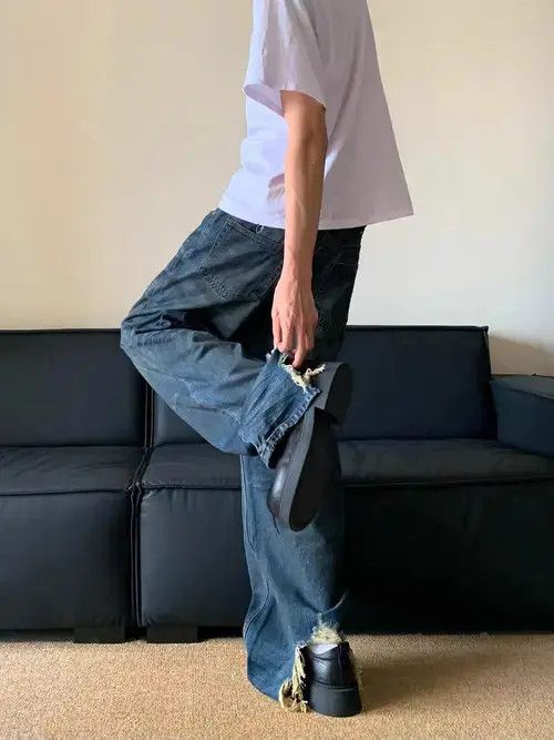 VIBE Faded Blue Baggy jeans Size US 30 / EU 46 - 3 Thumbnail