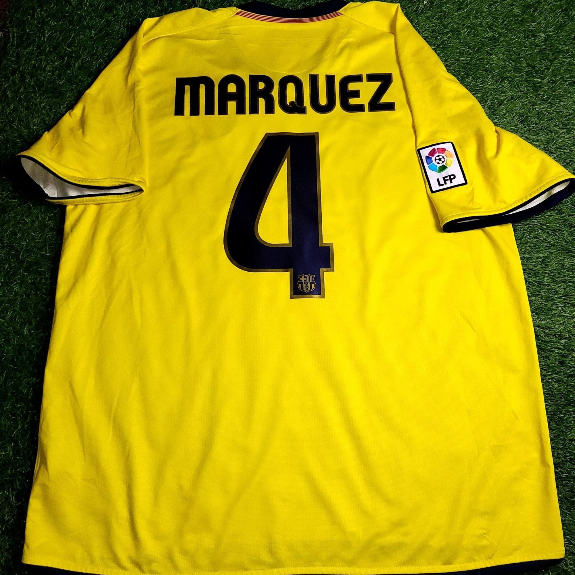 Nike Marquez Barcelona TREBLE SEASON 2008 2009 Away Soccer Jersey Size US XL / EU 56 / 4 - 1 Thumbnail