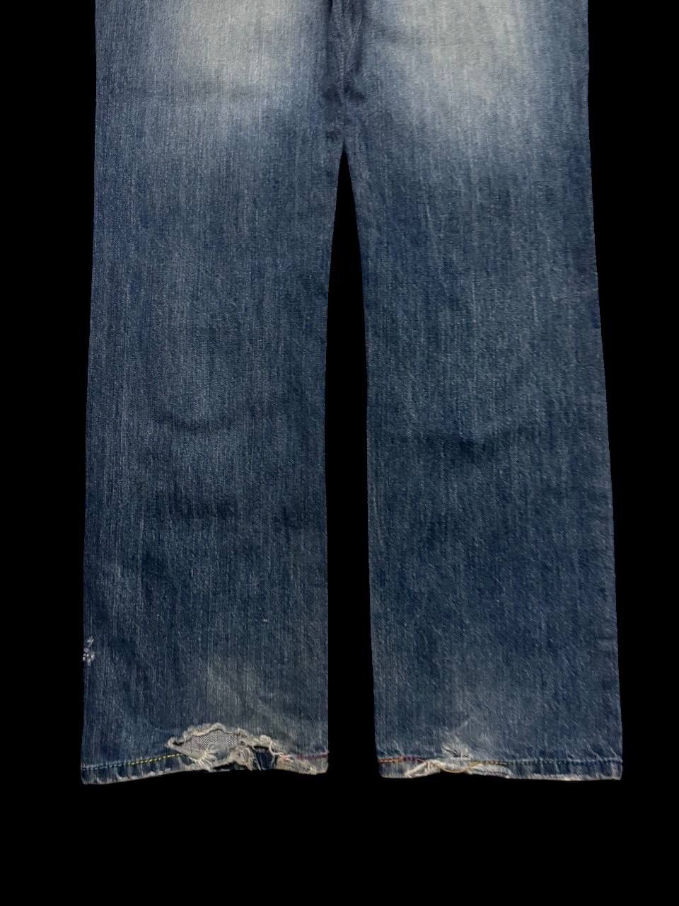 Japanese Brand TWIST LEG 90s BMB-Jeans Mudwash Distressed Insane Big Logo Size US 32 / EU 48 - 18 Thumbnail