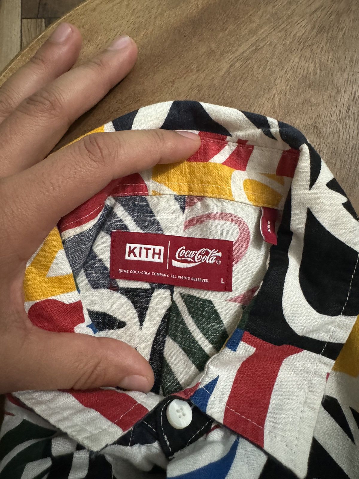 Coca Cola × Kith Kith Coca Cola Hawaiian Shirt Size US L / EU 52-54 / 3 - 4 Thumbnail